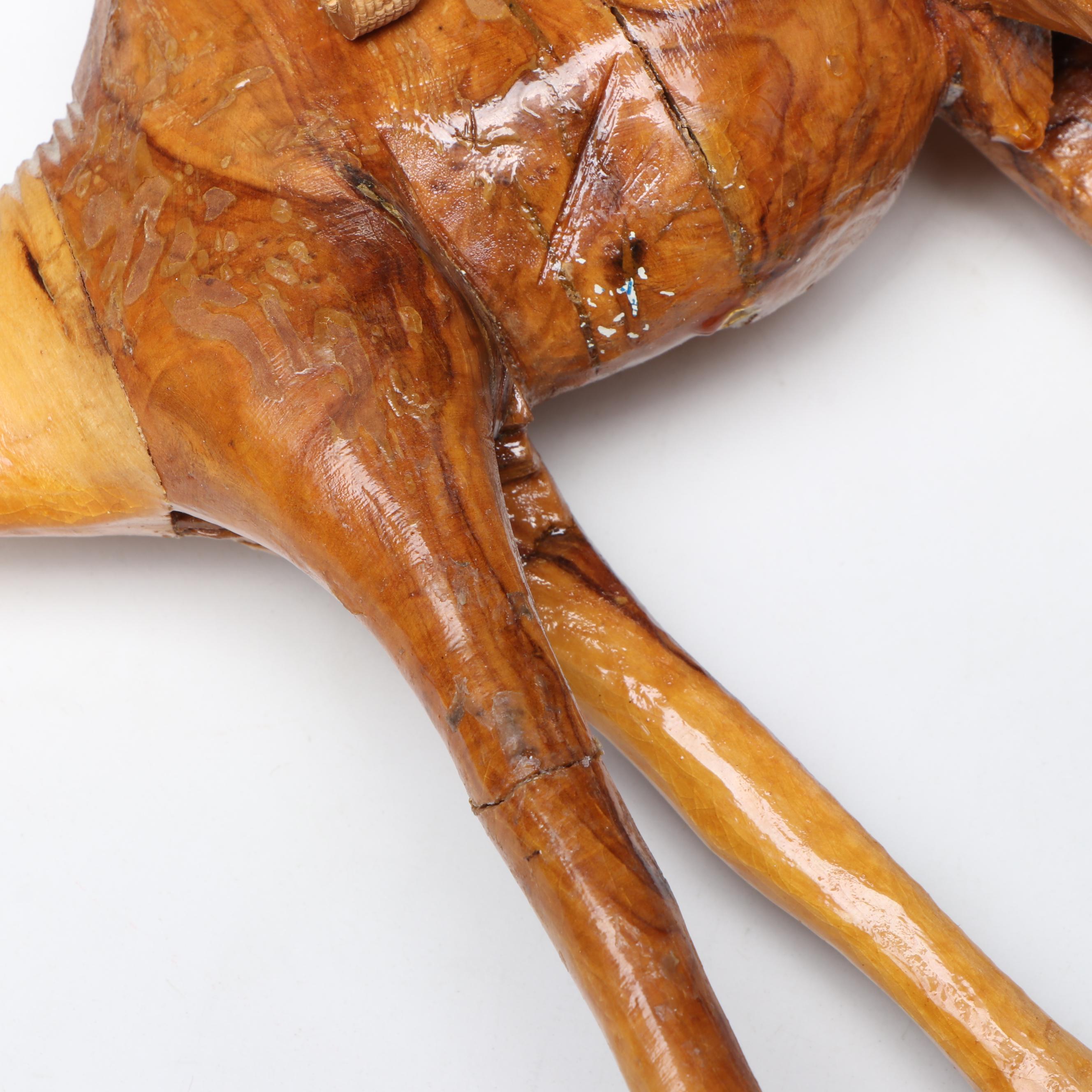 Fontanini Baby Jesus and Carved Olive Wood Nativity Scene