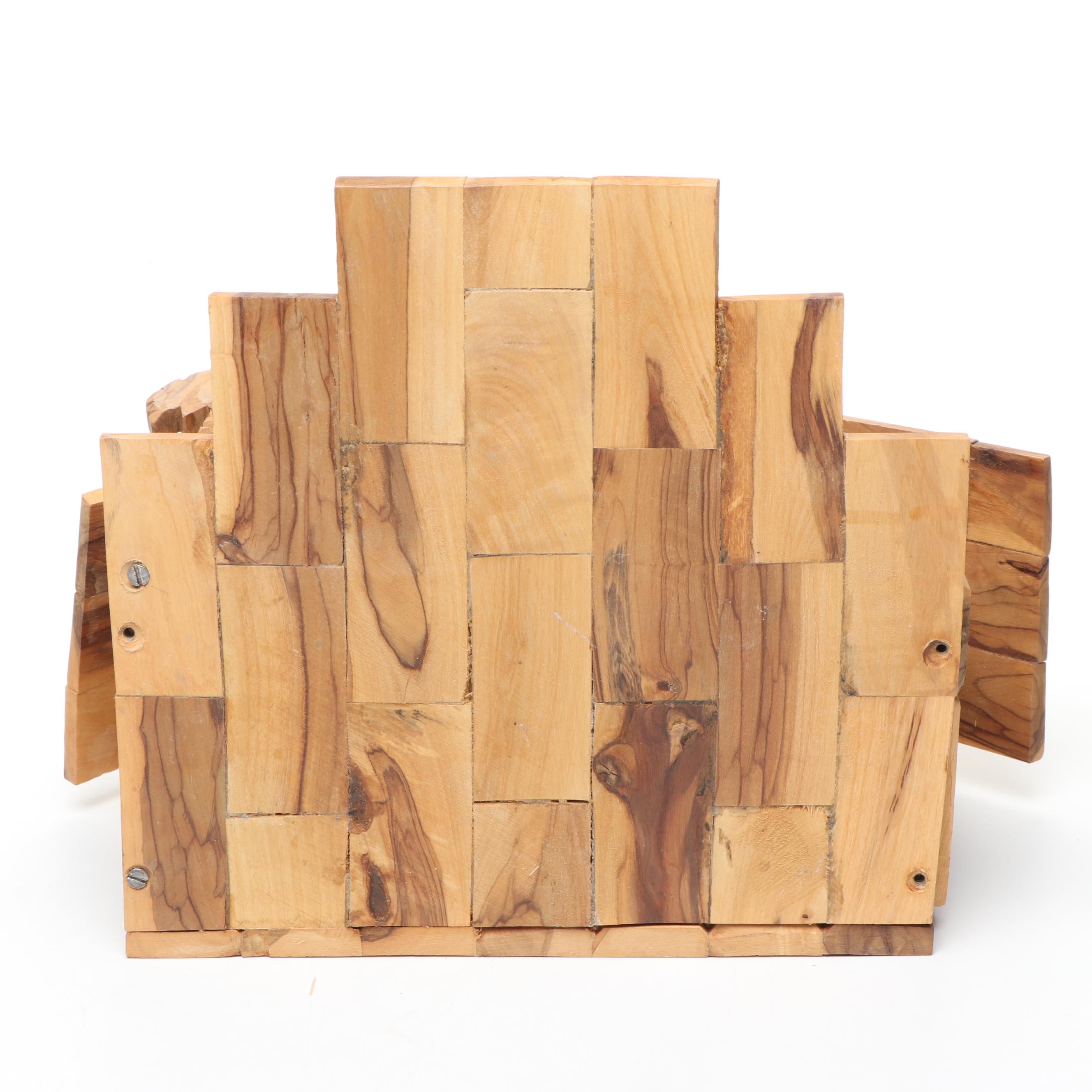 Fontanini Baby Jesus and Carved Olive Wood Nativity Scene