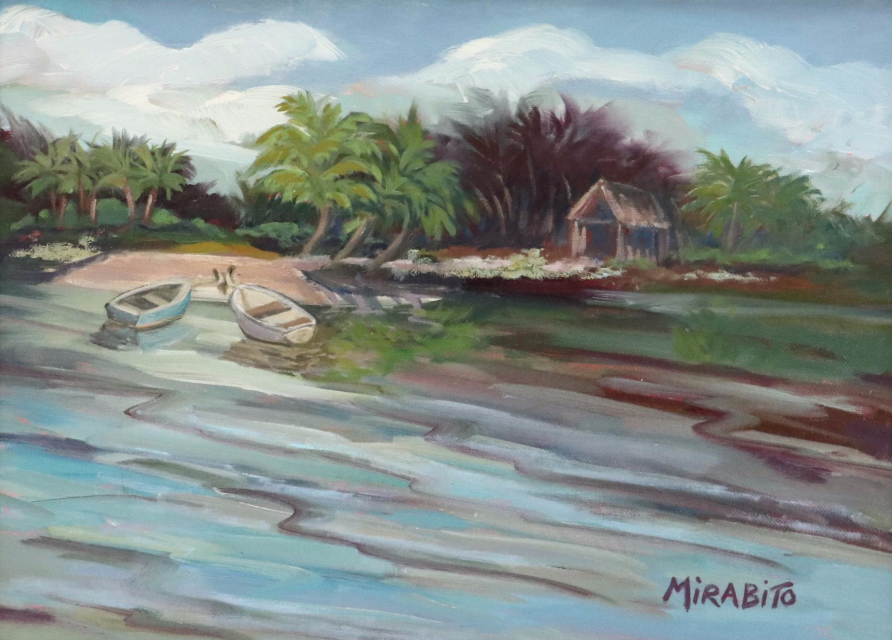 Mary Mirabito Oil Painting "Island 'Hideaway'," 2025