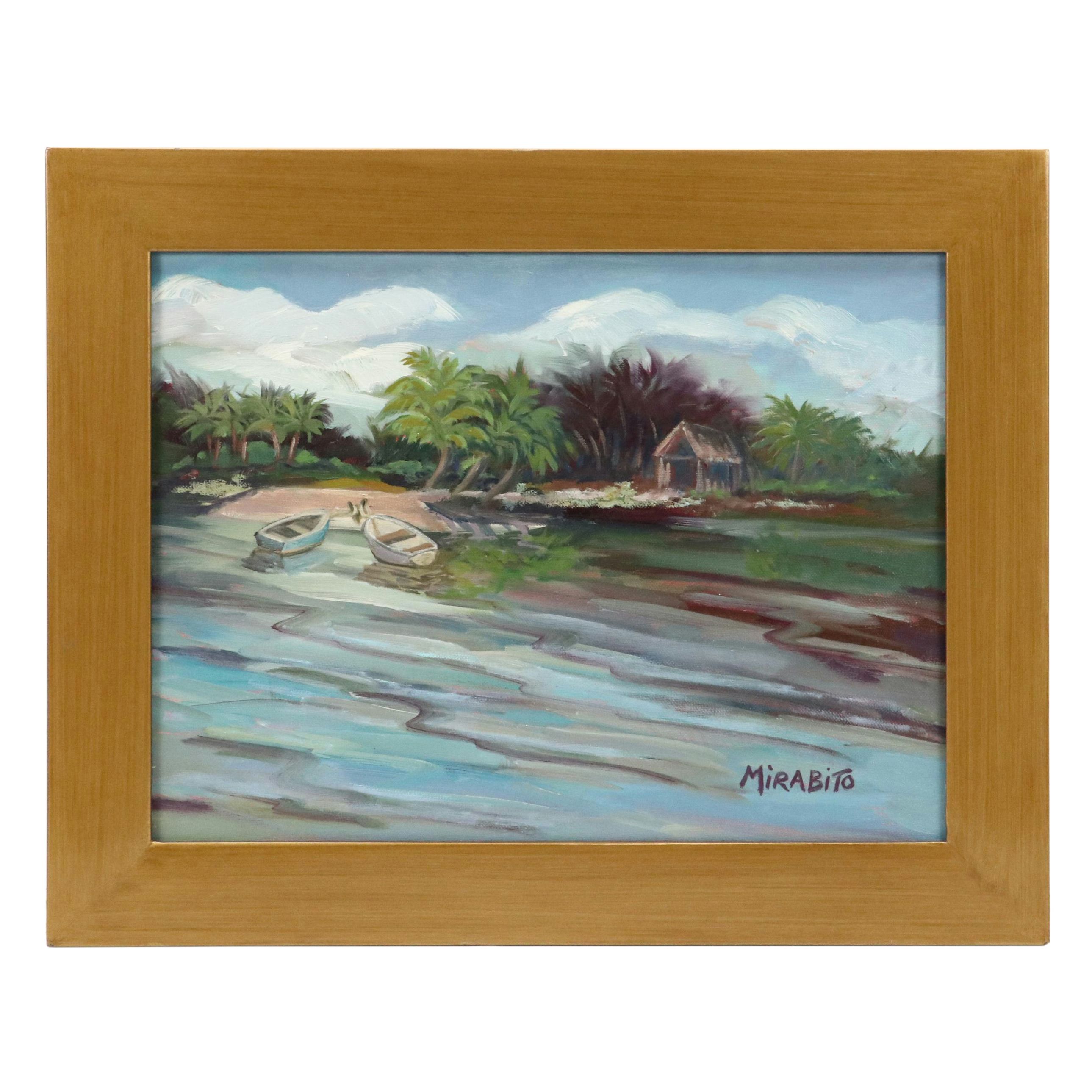 Mary Mirabito Oil Painting "Island 'Hideaway'," 2025