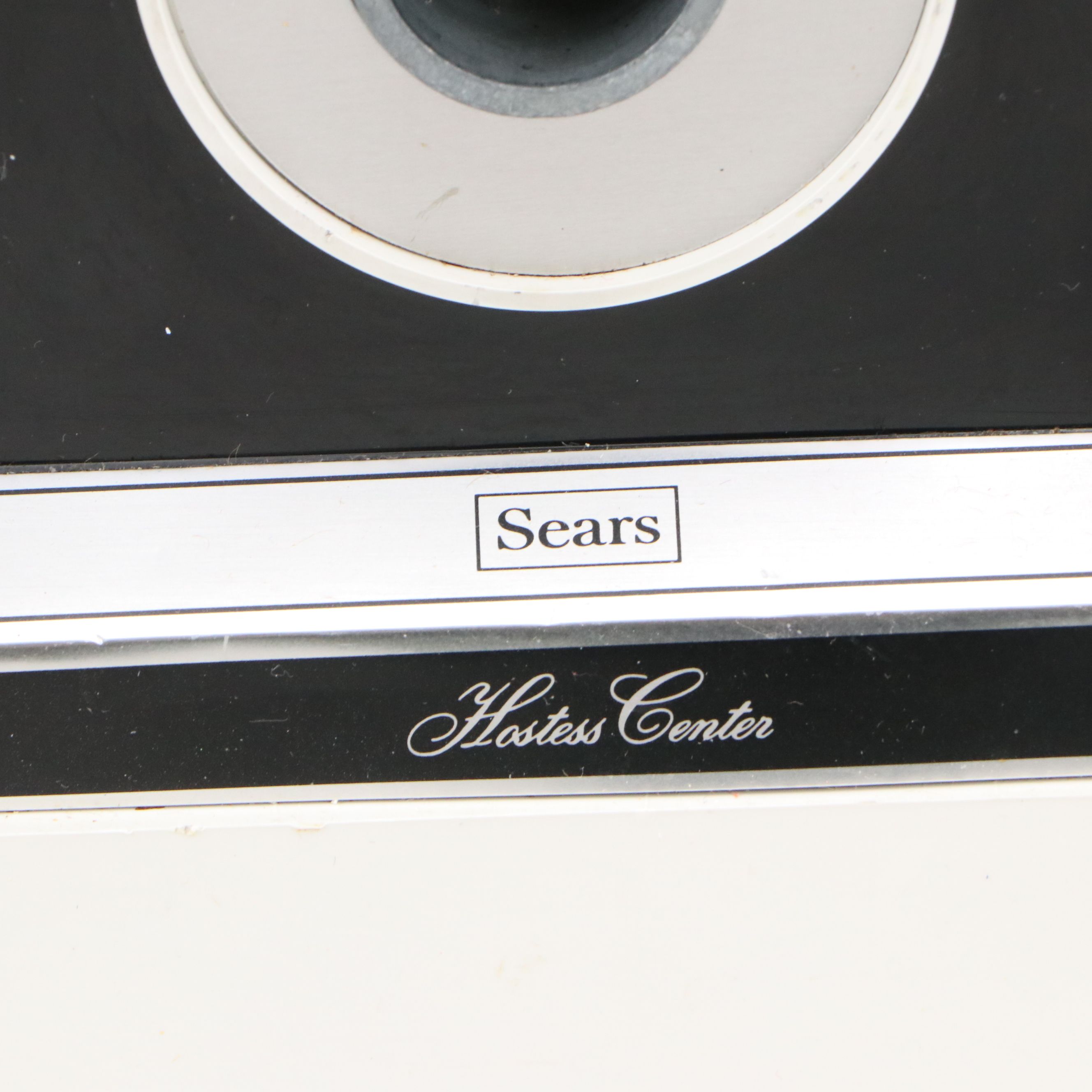 Vintage Sears Electric Meat Grinder with Oster Blender and Other Cookware