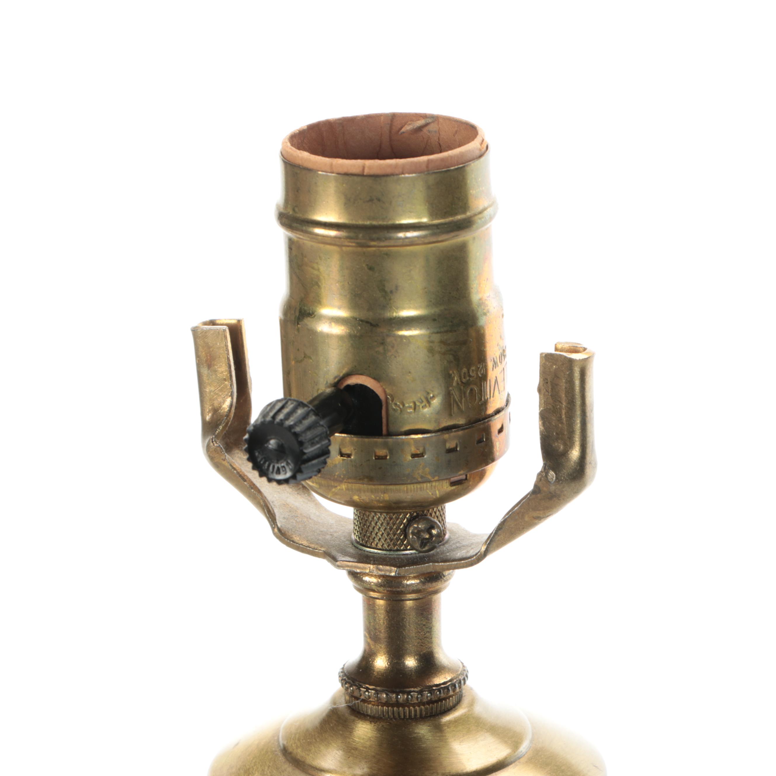 Pair of Chinese Porcelain Meiping Plum Vase Table Lamps