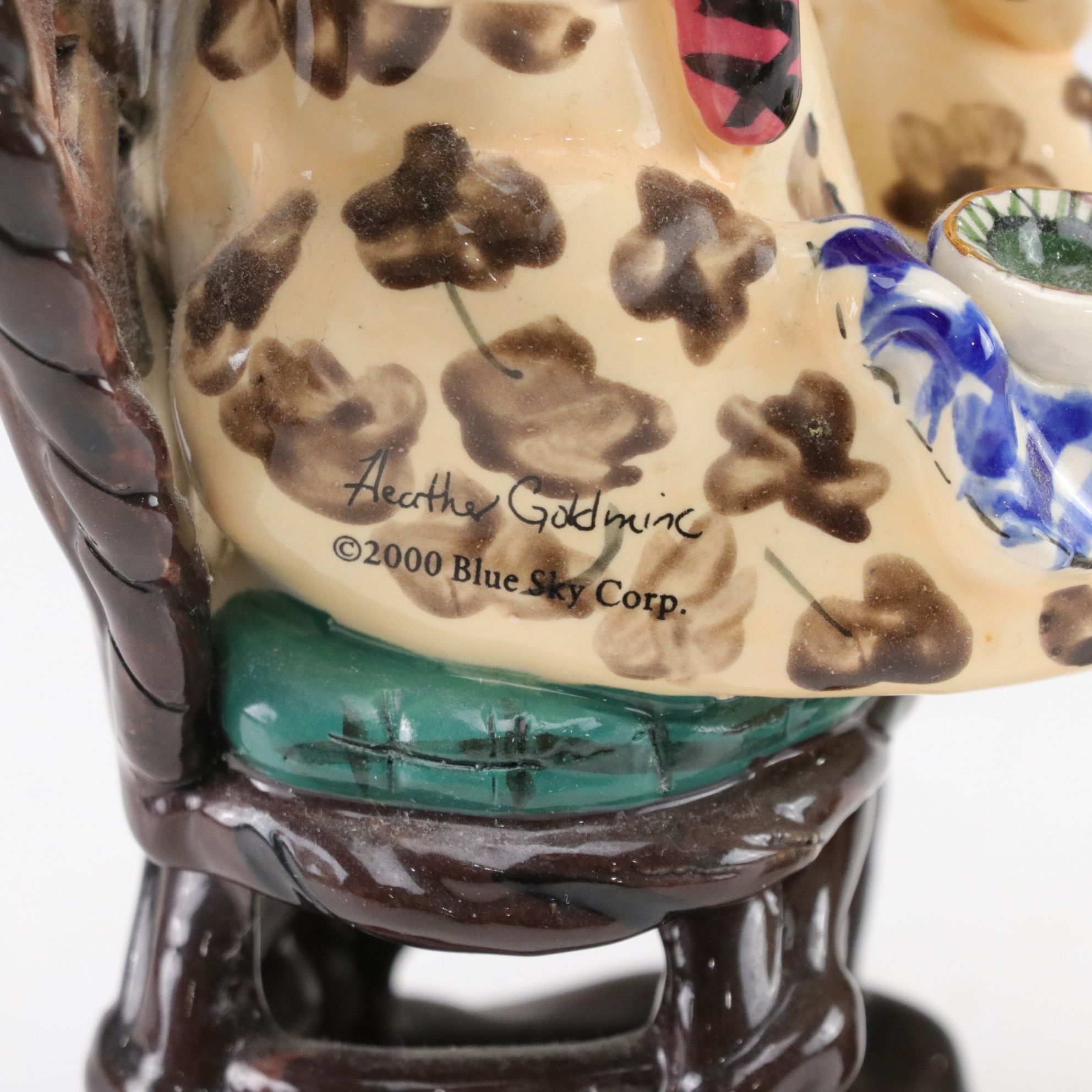 Heather Goldmine Giraffe Figurine for Blue Sky Clayworks and Hand-Crafted Figure