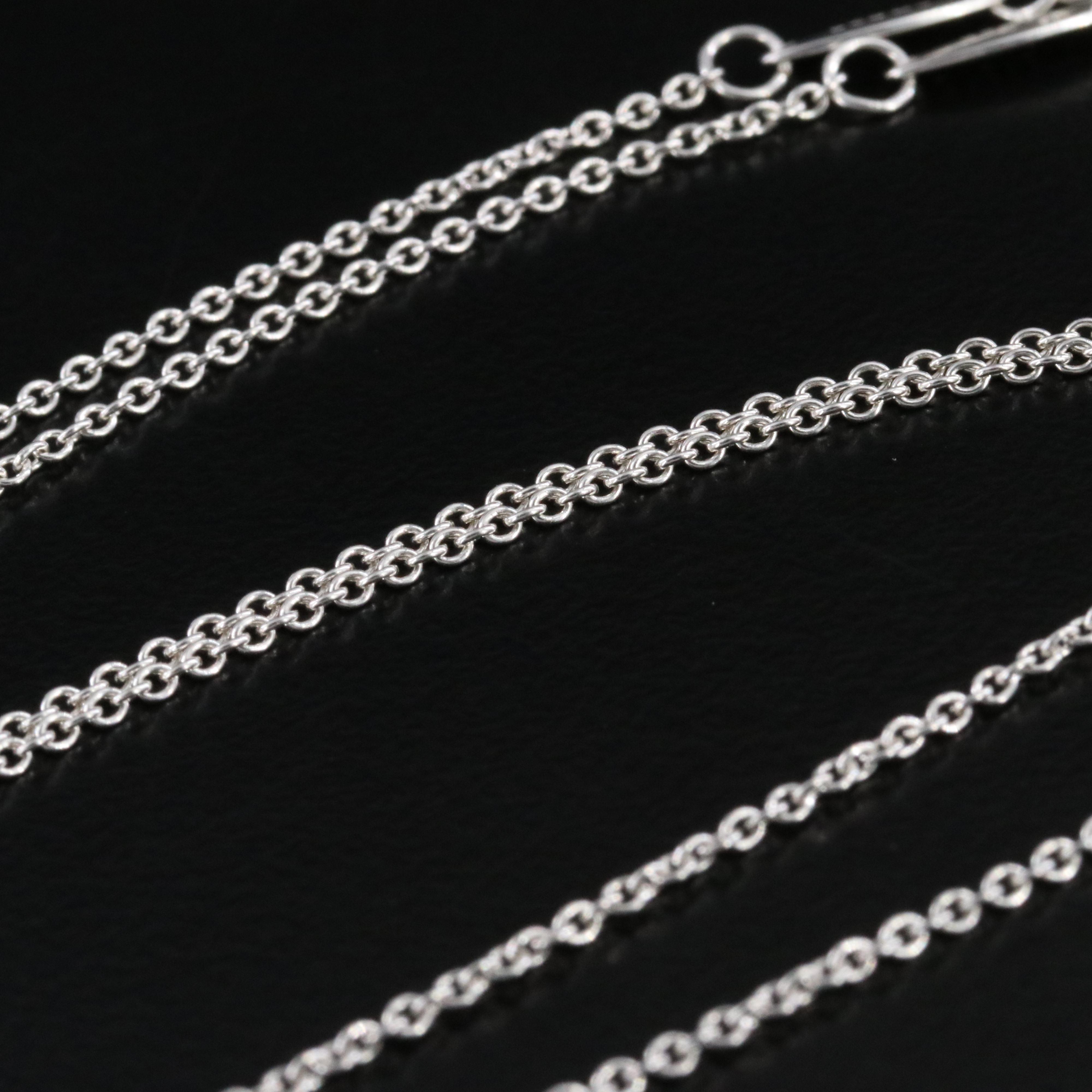 Elsa Peretti for Tiffany & Co. Sterling Diamond Solitaire Necklace