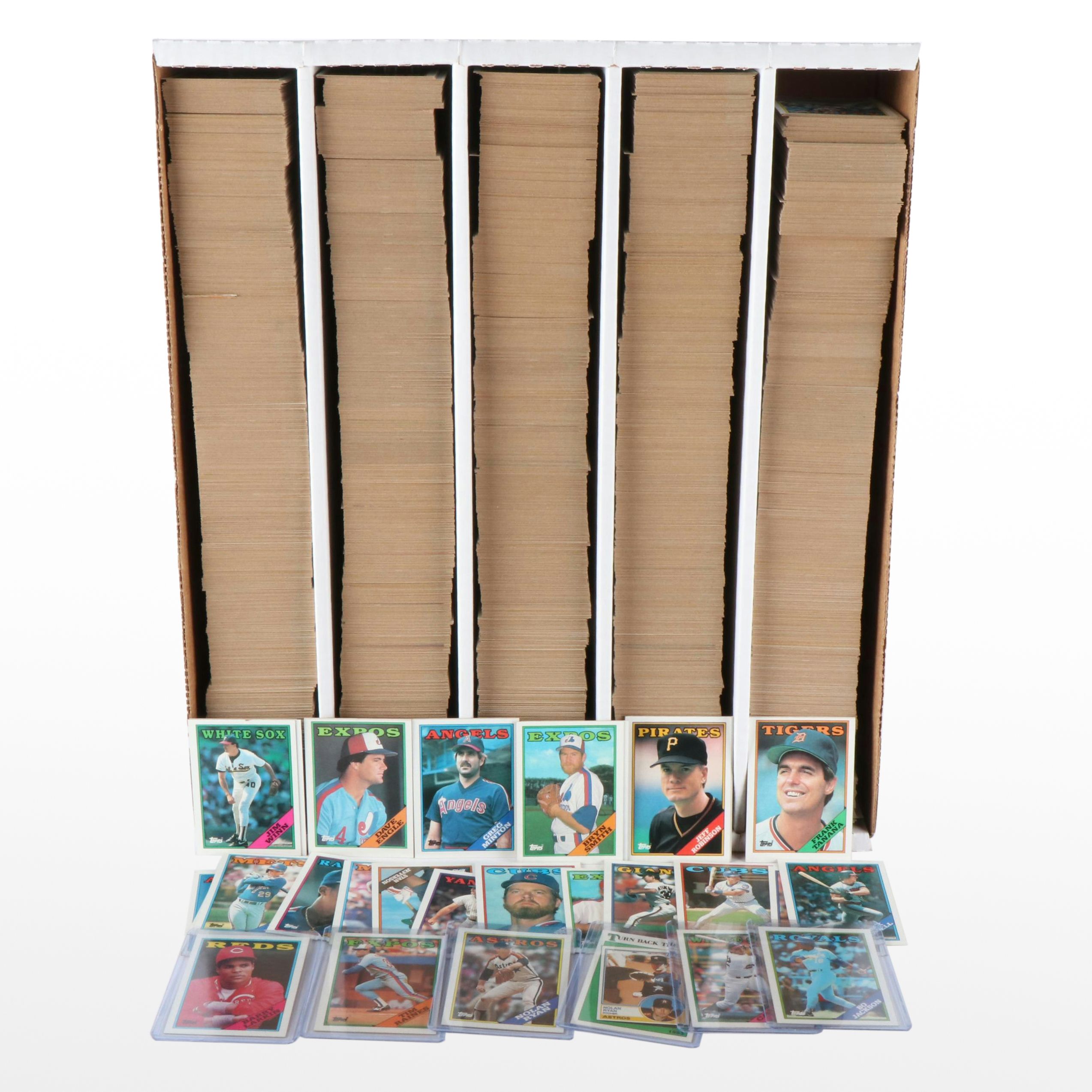 5,000 Mint Condition 1988 Topps Cut Card Storage Vending Case Baseball Cards