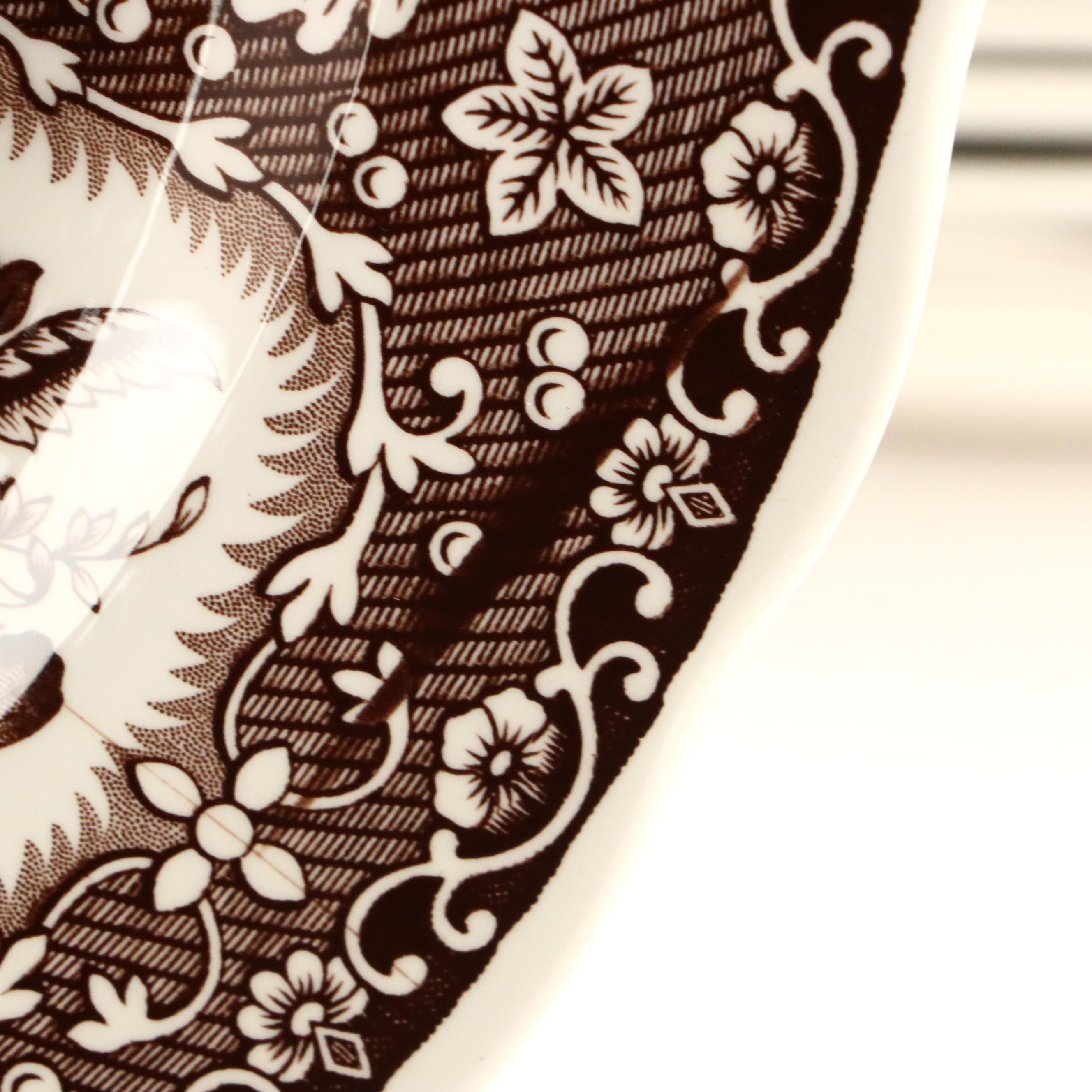 Spode "Festival Brown" Brown Transferware Bowls and Plates, 2001–2008