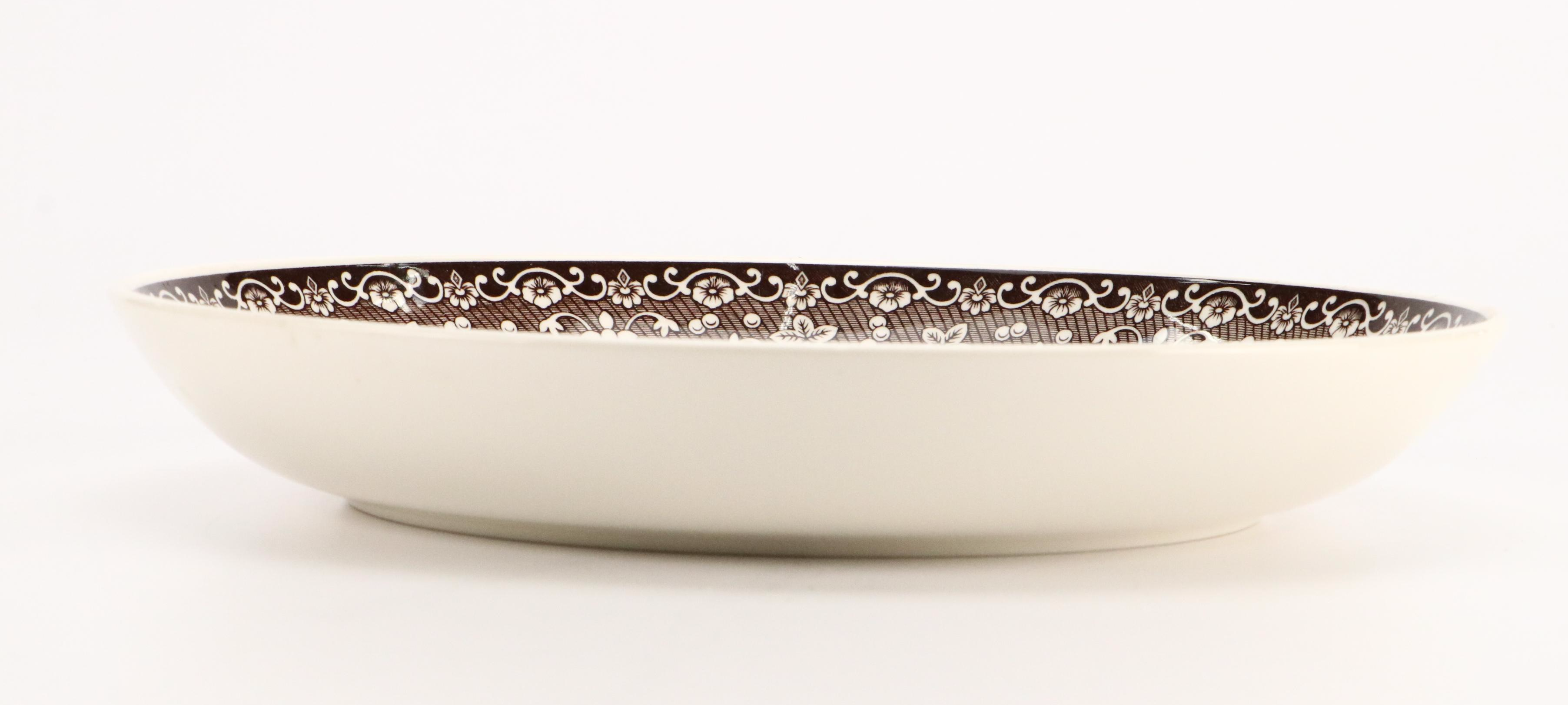 Spode "Festival Brown" Brown Transferware Bowls and Plates, 2001–2008