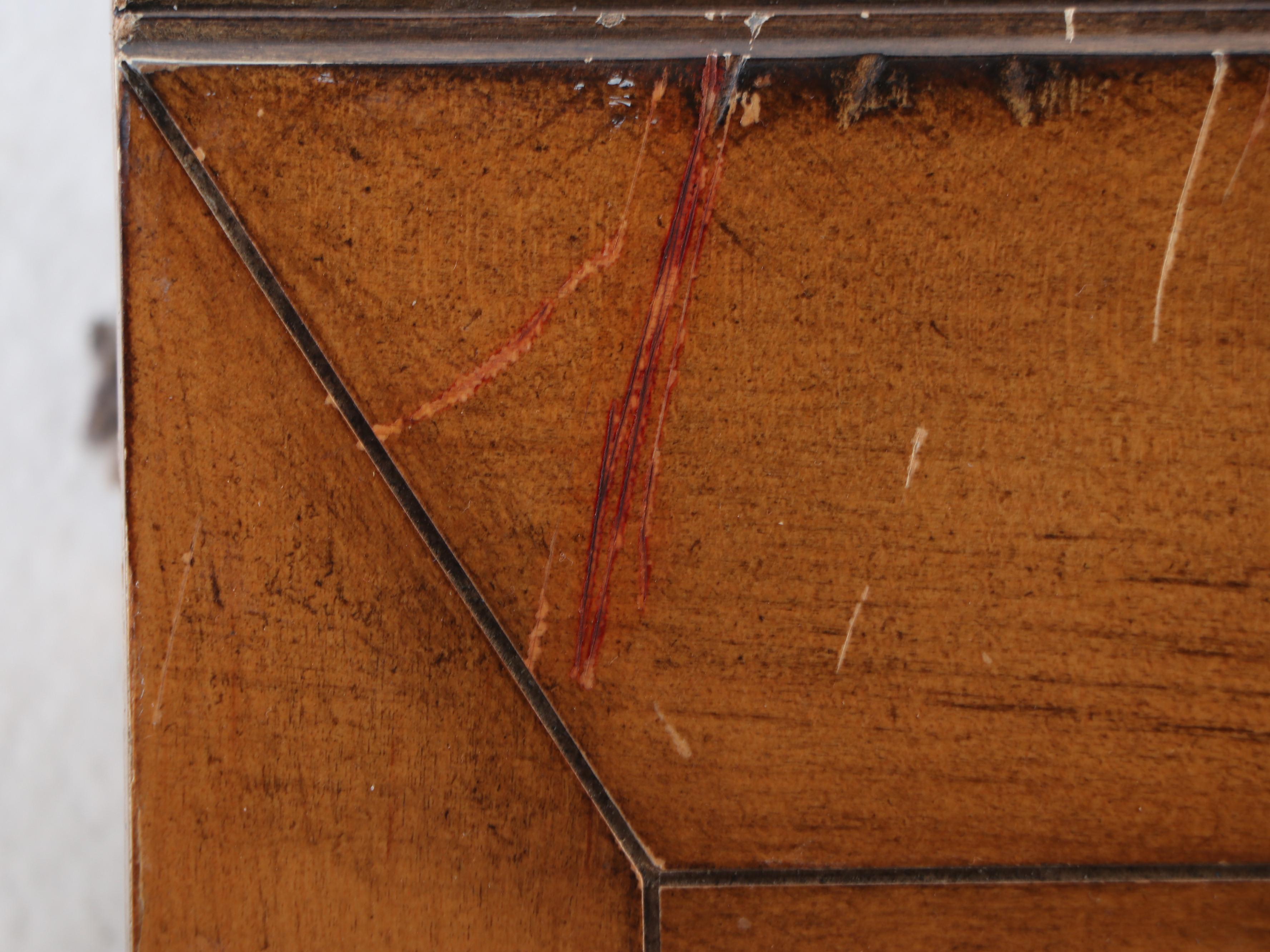 French Provincial Dining Table and Eight Ladder-Back Chairs