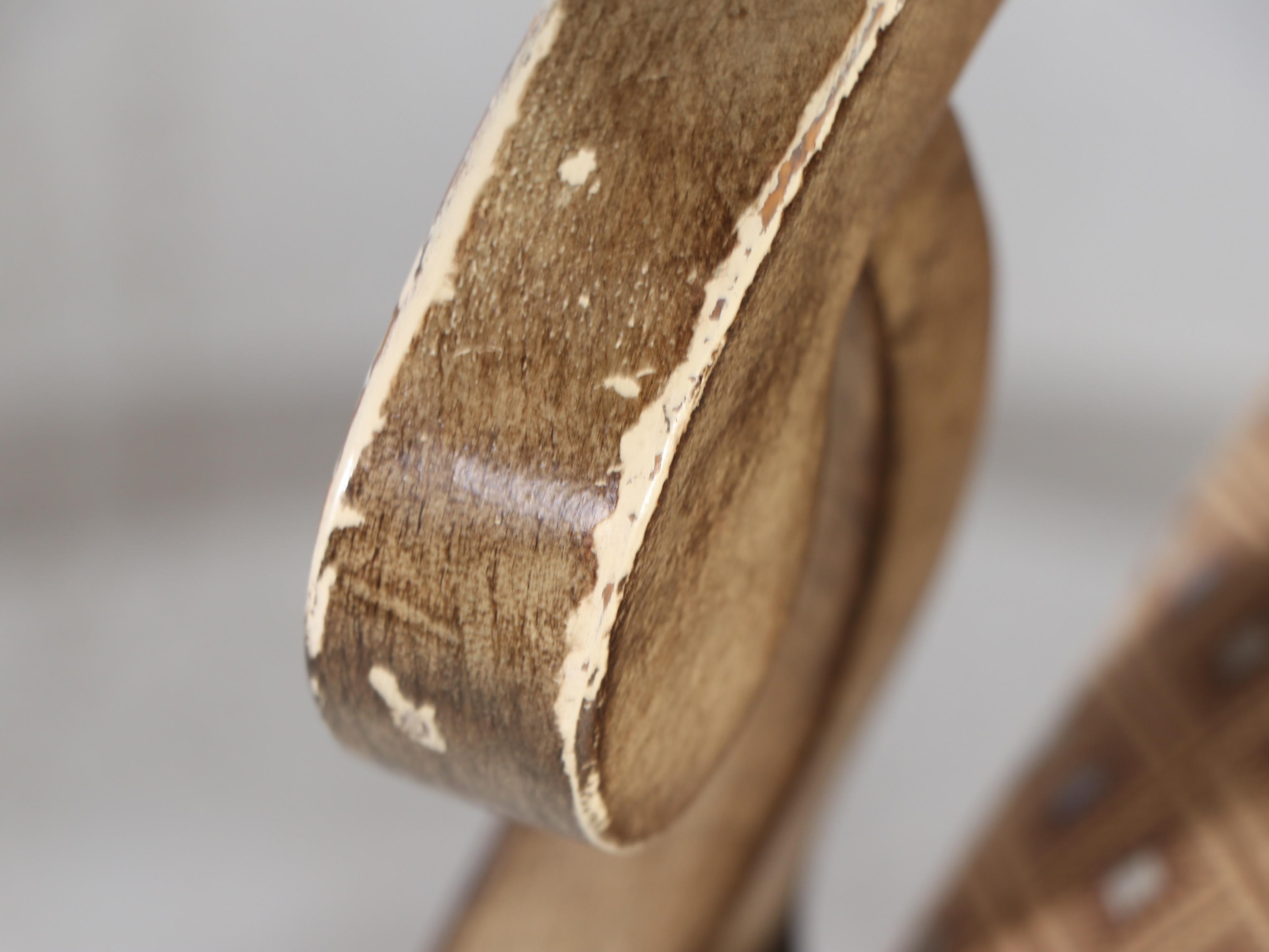 French Provincial Dining Table and Eight Ladder-Back Chairs