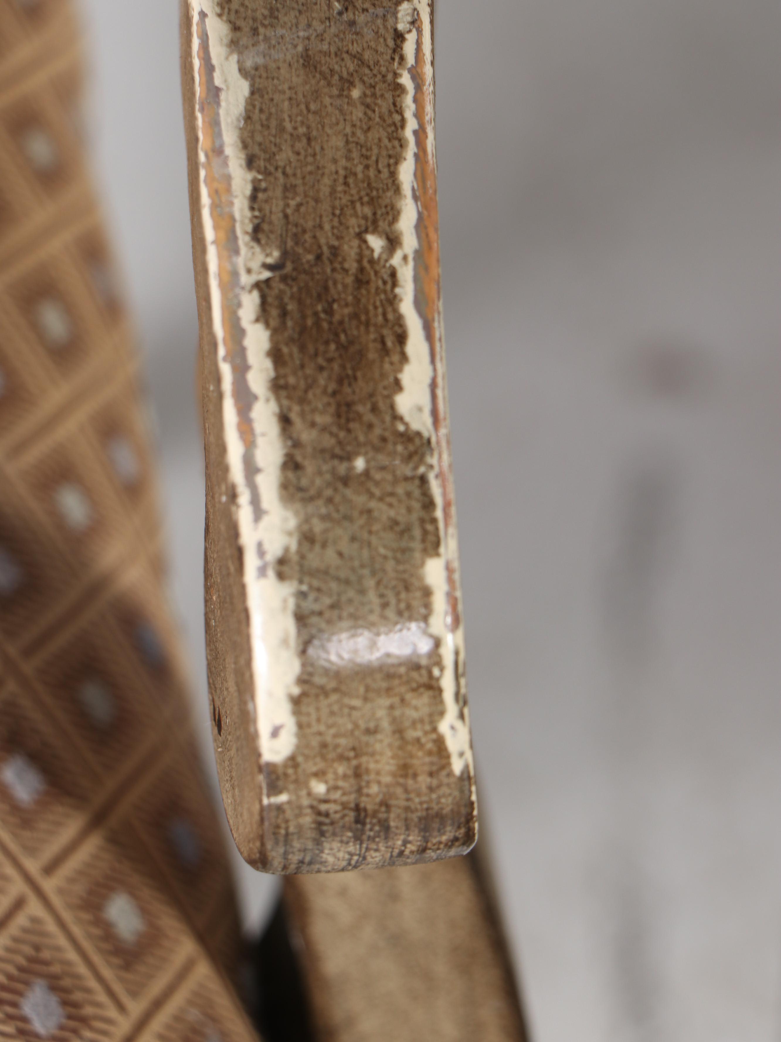 French Provincial Dining Table and Eight Ladder-Back Chairs