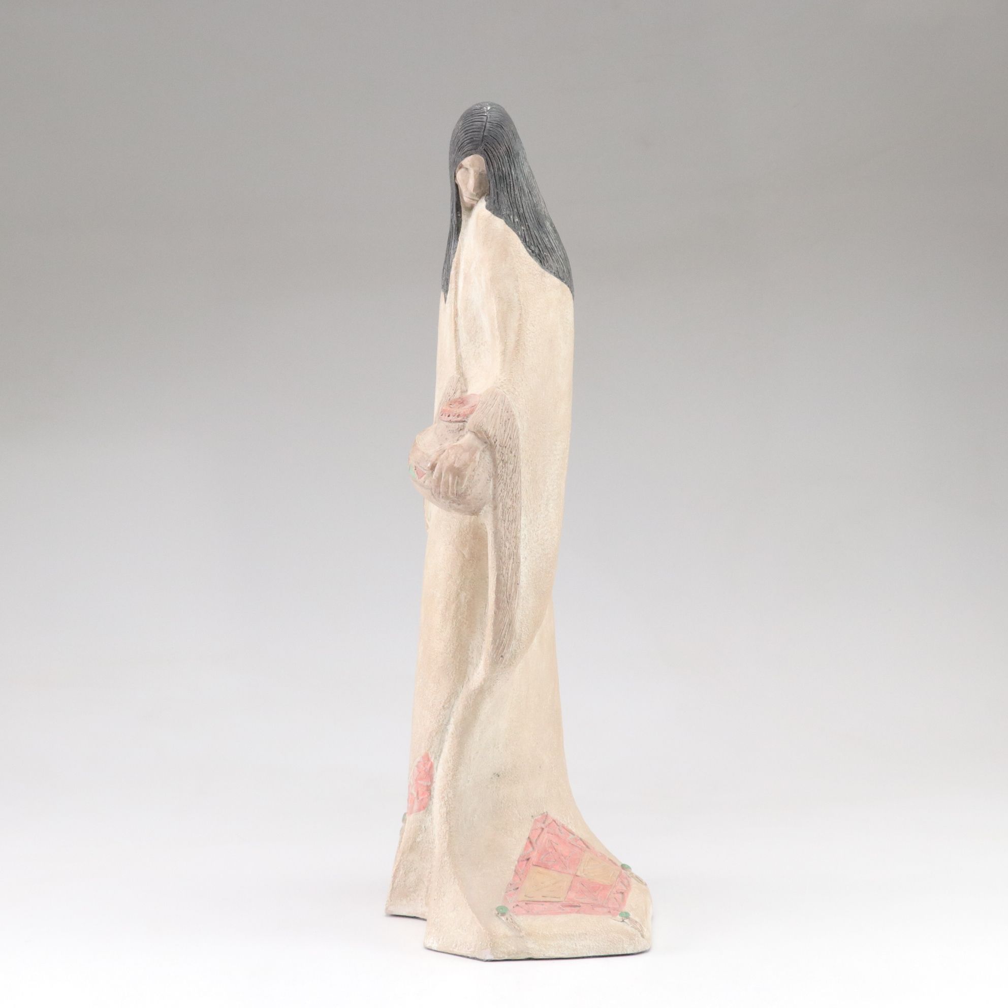 Austin Production Acoma Series "The Gatherer" Plaster Sculpture, 1989