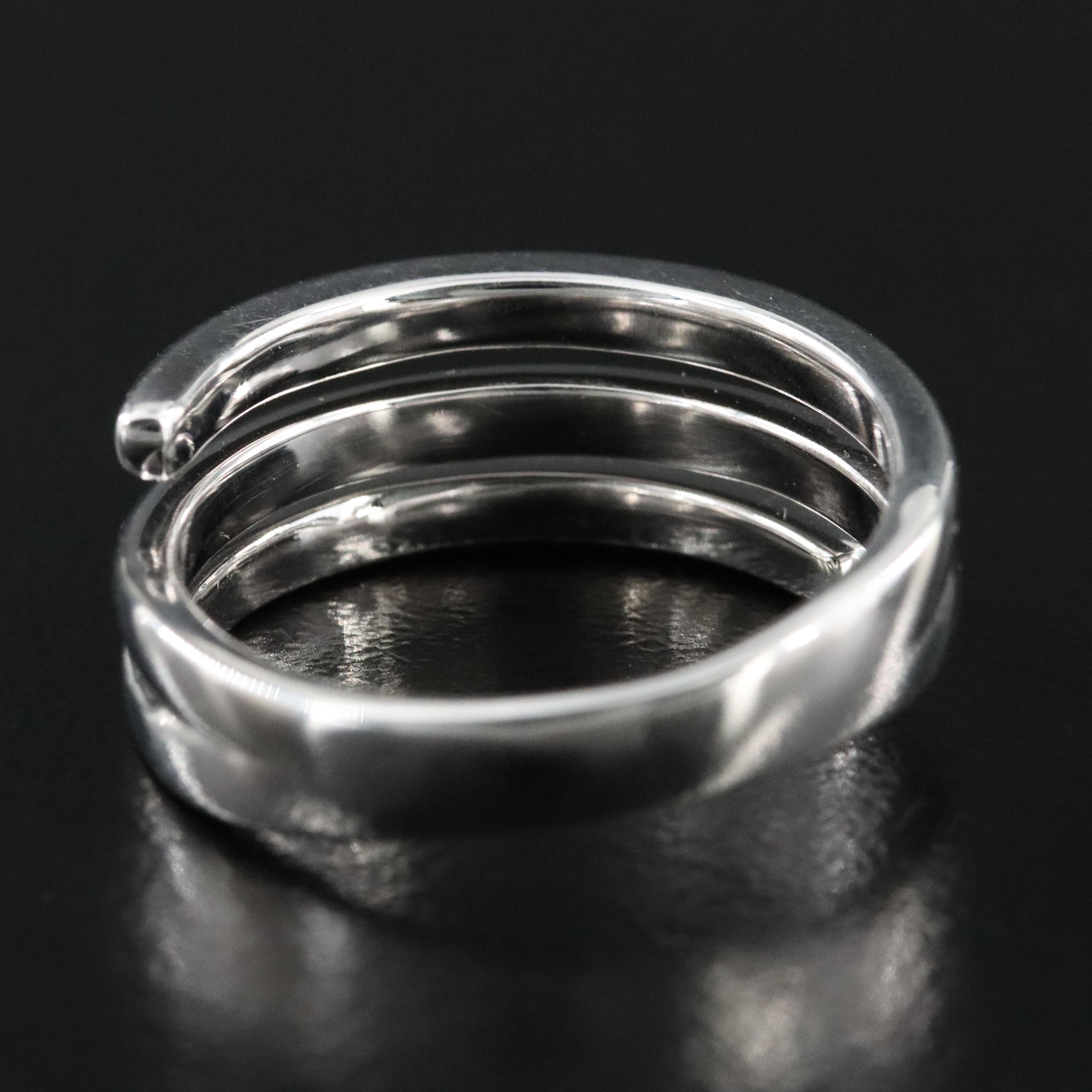 Sterling Diamond Wrap Ring