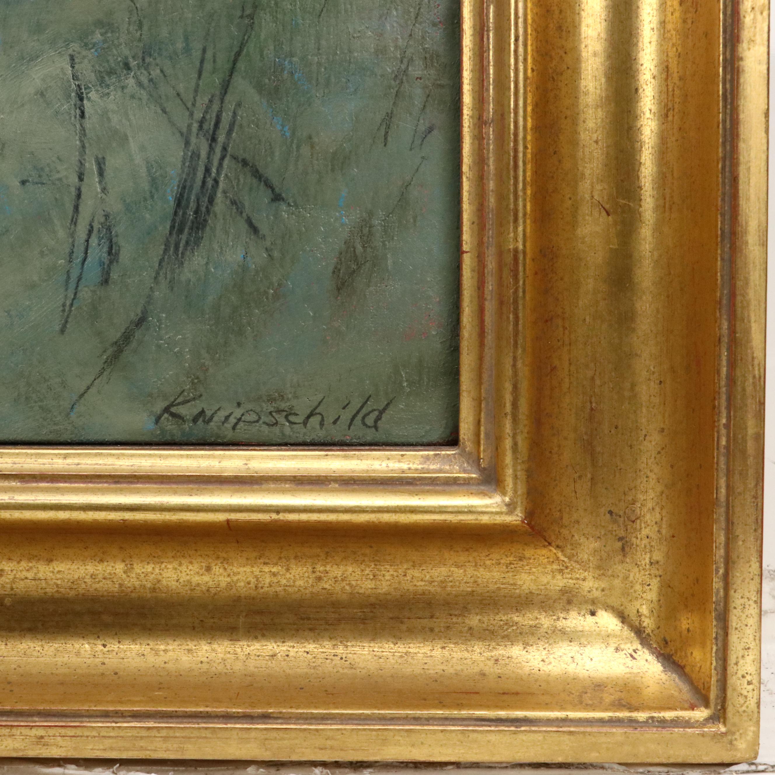 Robert Knipschild Abstract Landscape Oil Painting, Late 20th Century