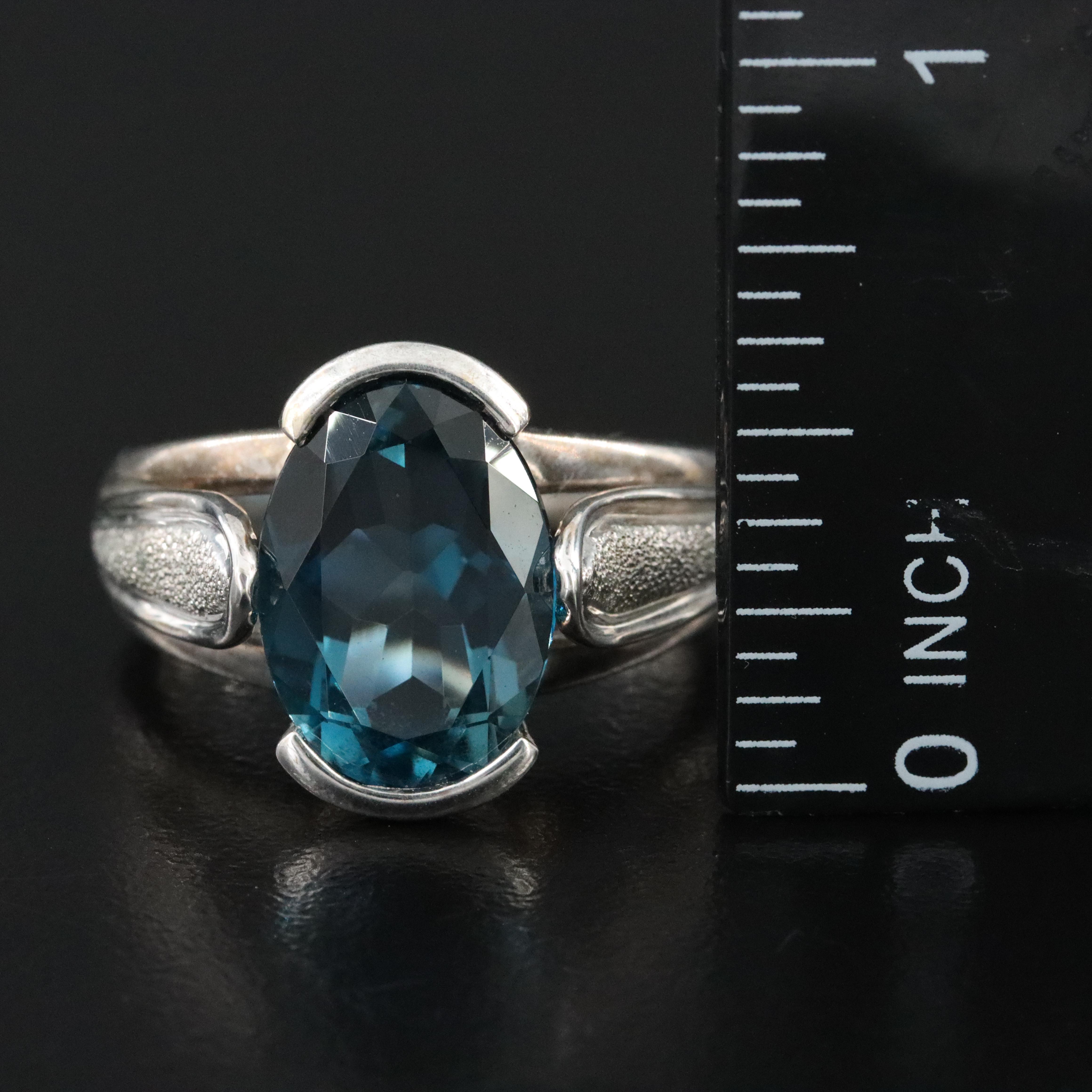 10K London Blue Topaz Ring