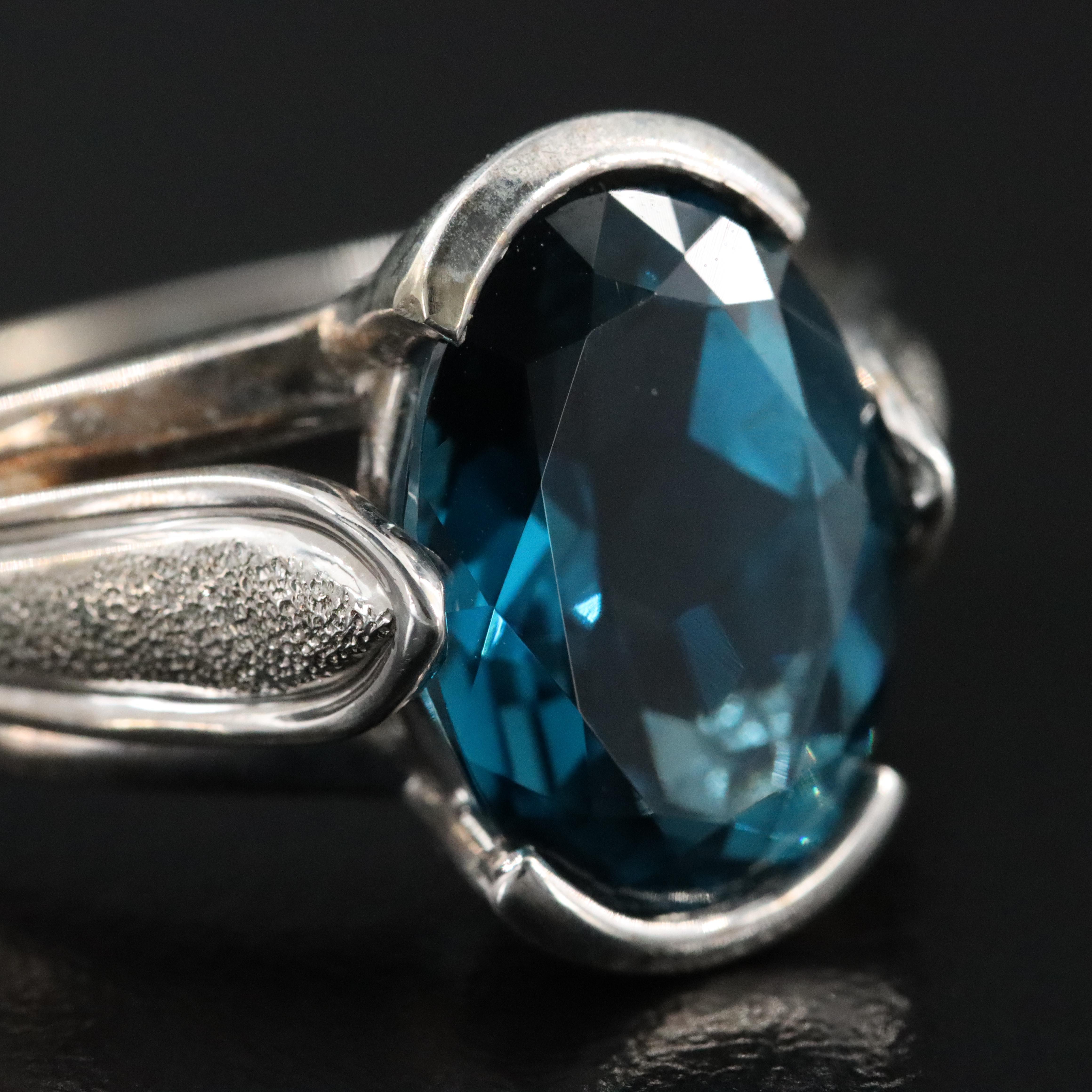 10K London Blue Topaz Ring