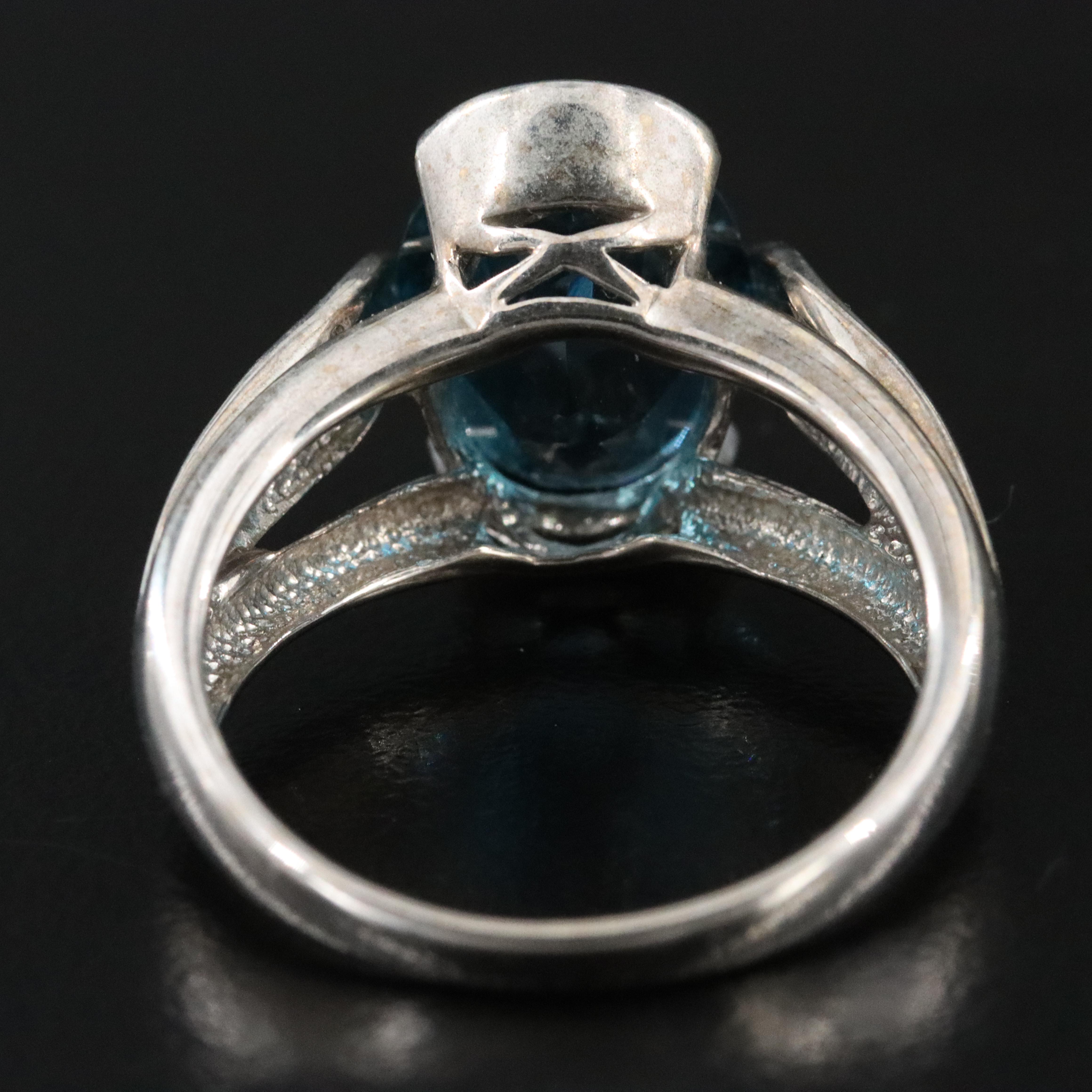 10K London Blue Topaz Ring