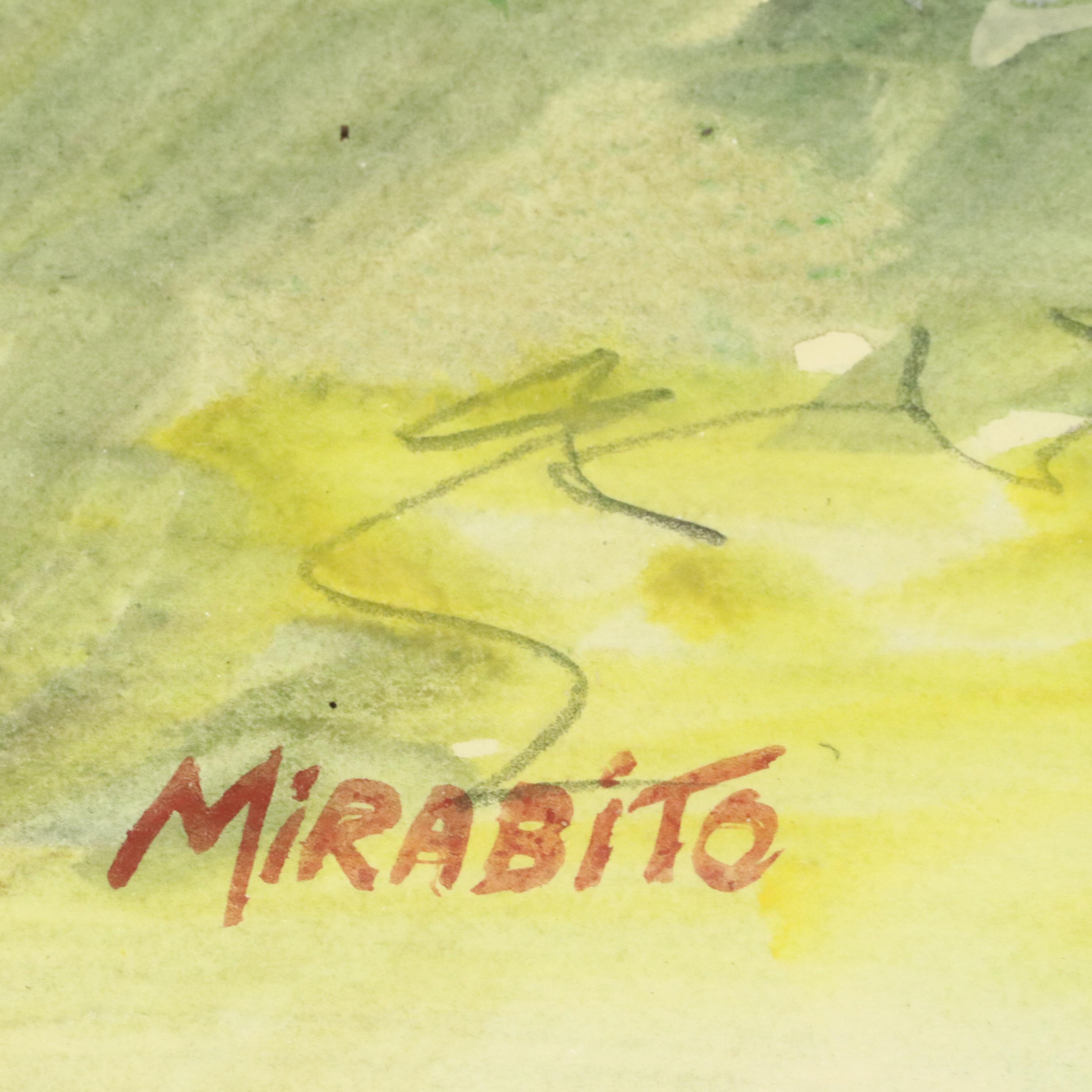 Mary Mirabito Watercolor Painting "Stromboli Fishing Boats," 2024