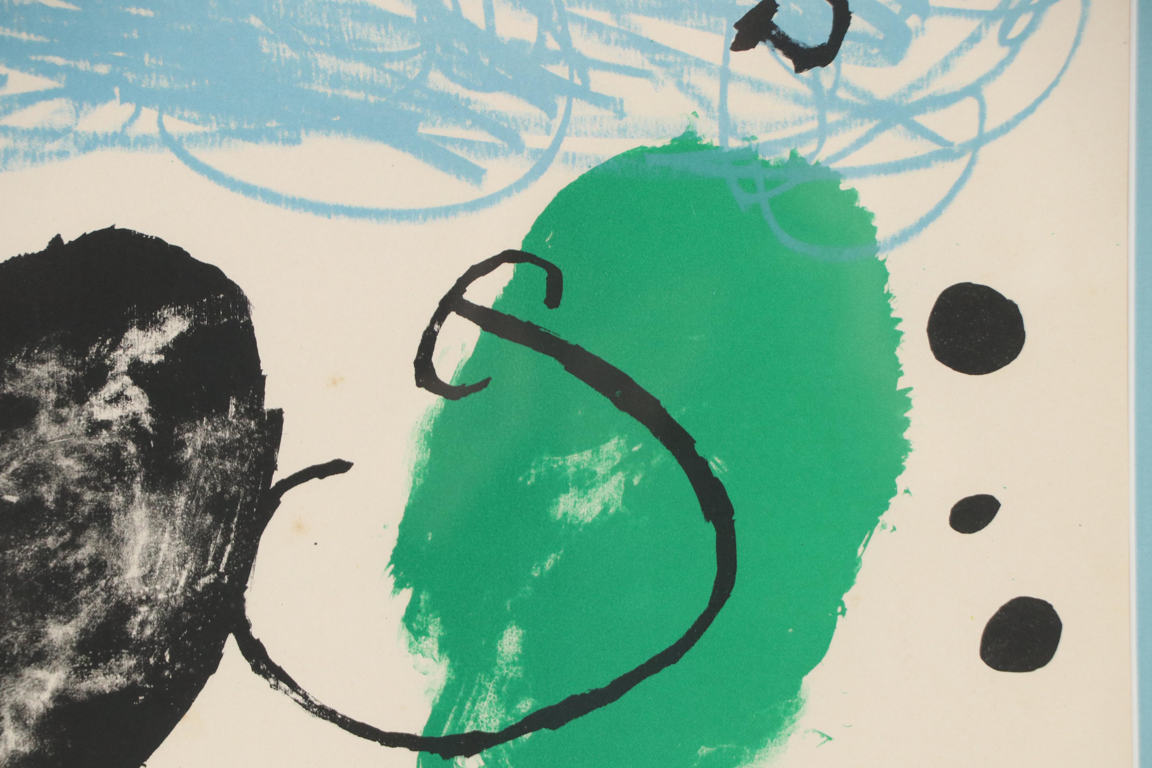 Galerie Maeght Lithograph After Joan Miró's "Poetes, Sculpteurs, Peintres"