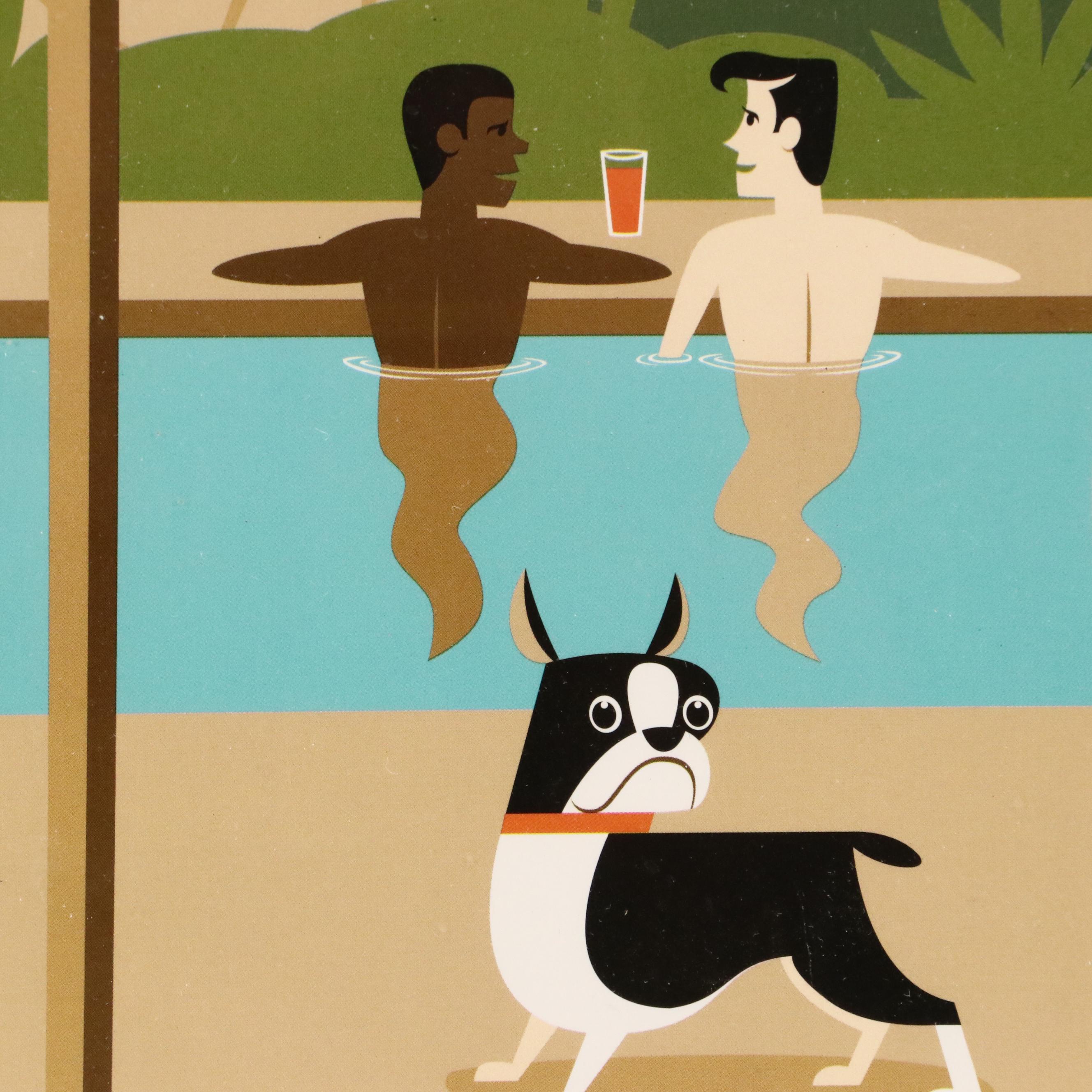 Josh "Shag" Agle Halftone Poster for Modernism Week 2022