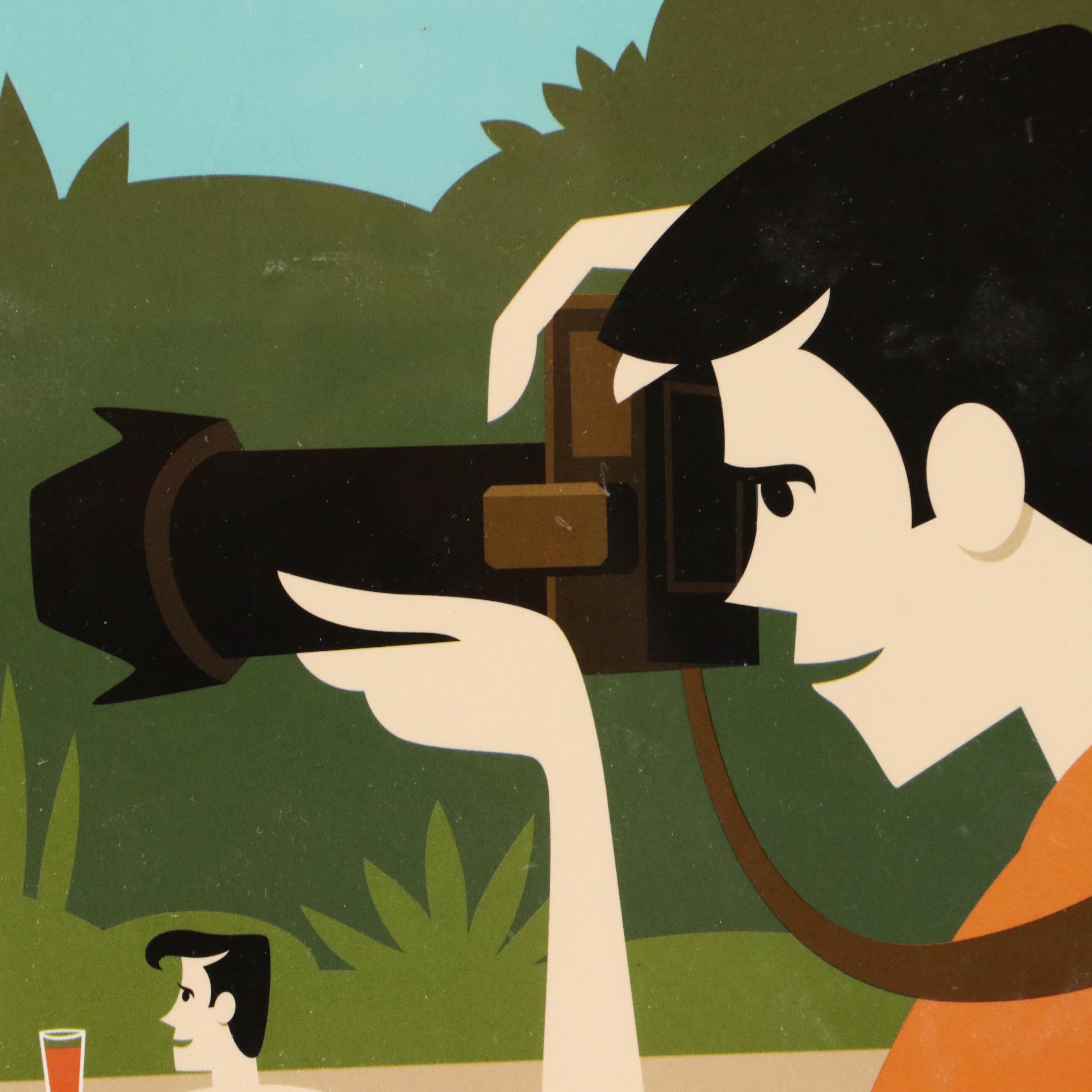 Josh "Shag" Agle Halftone Poster for Modernism Week 2022