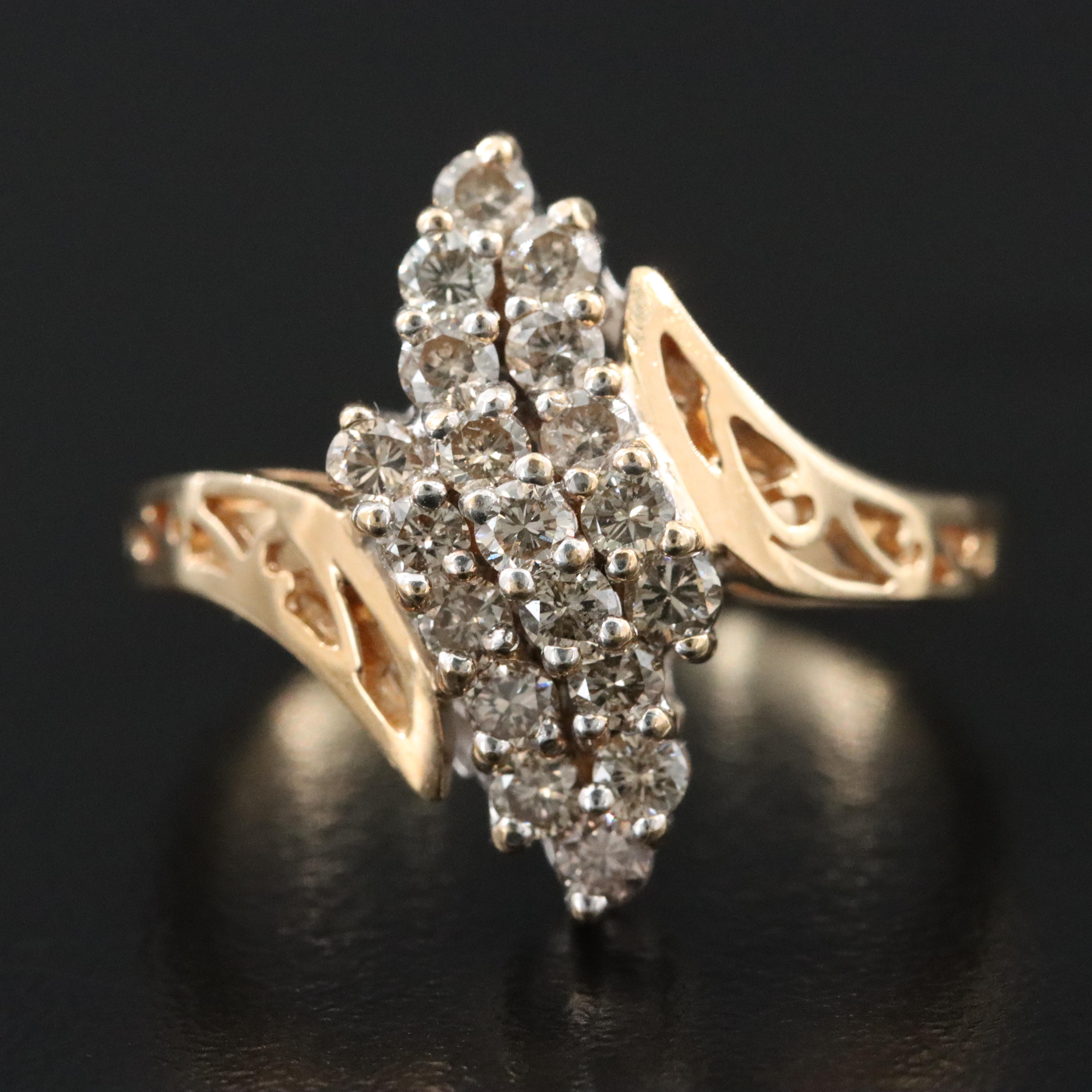 14K 0.94 CTW Diamond Ring
