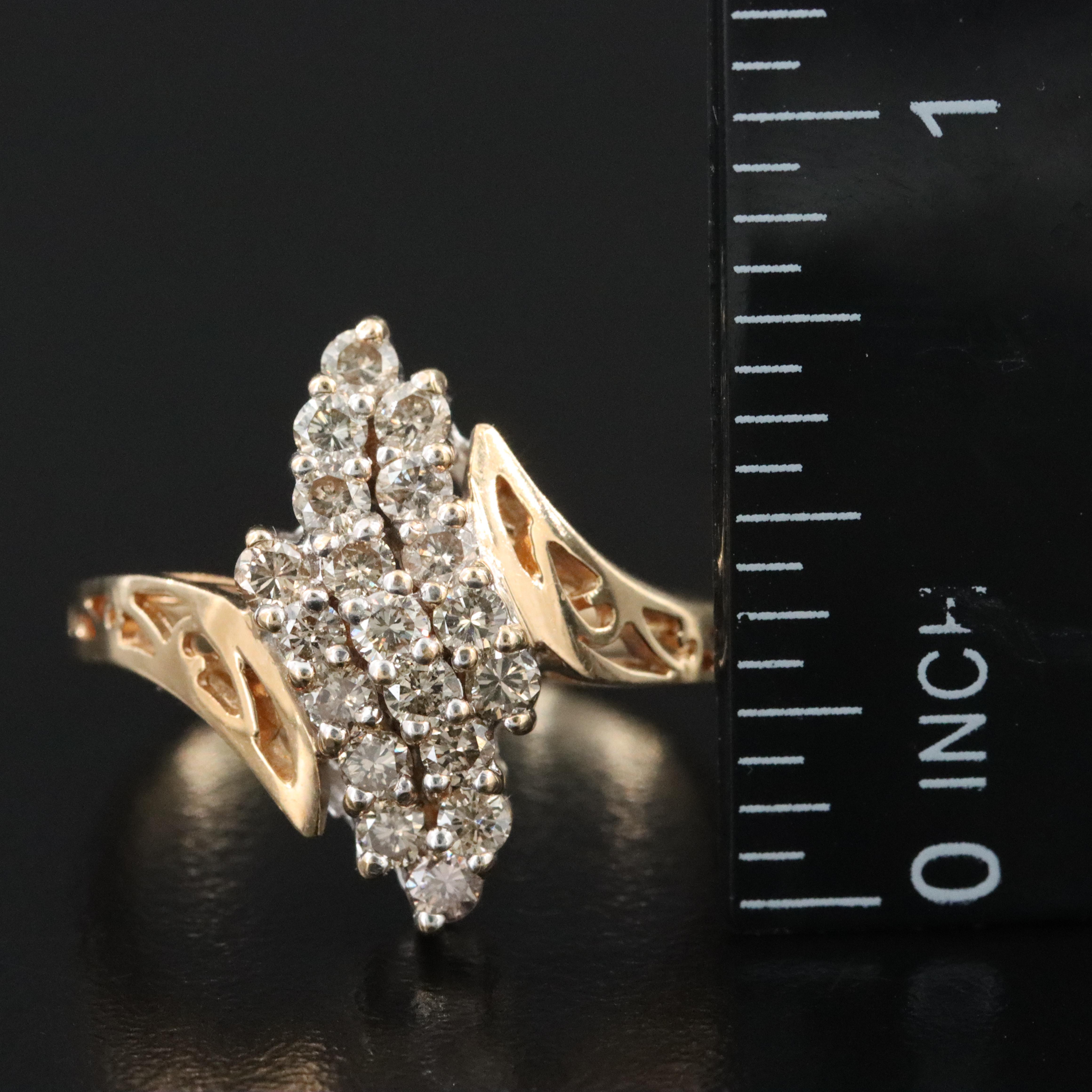 14K 0.94 CTW Diamond Ring