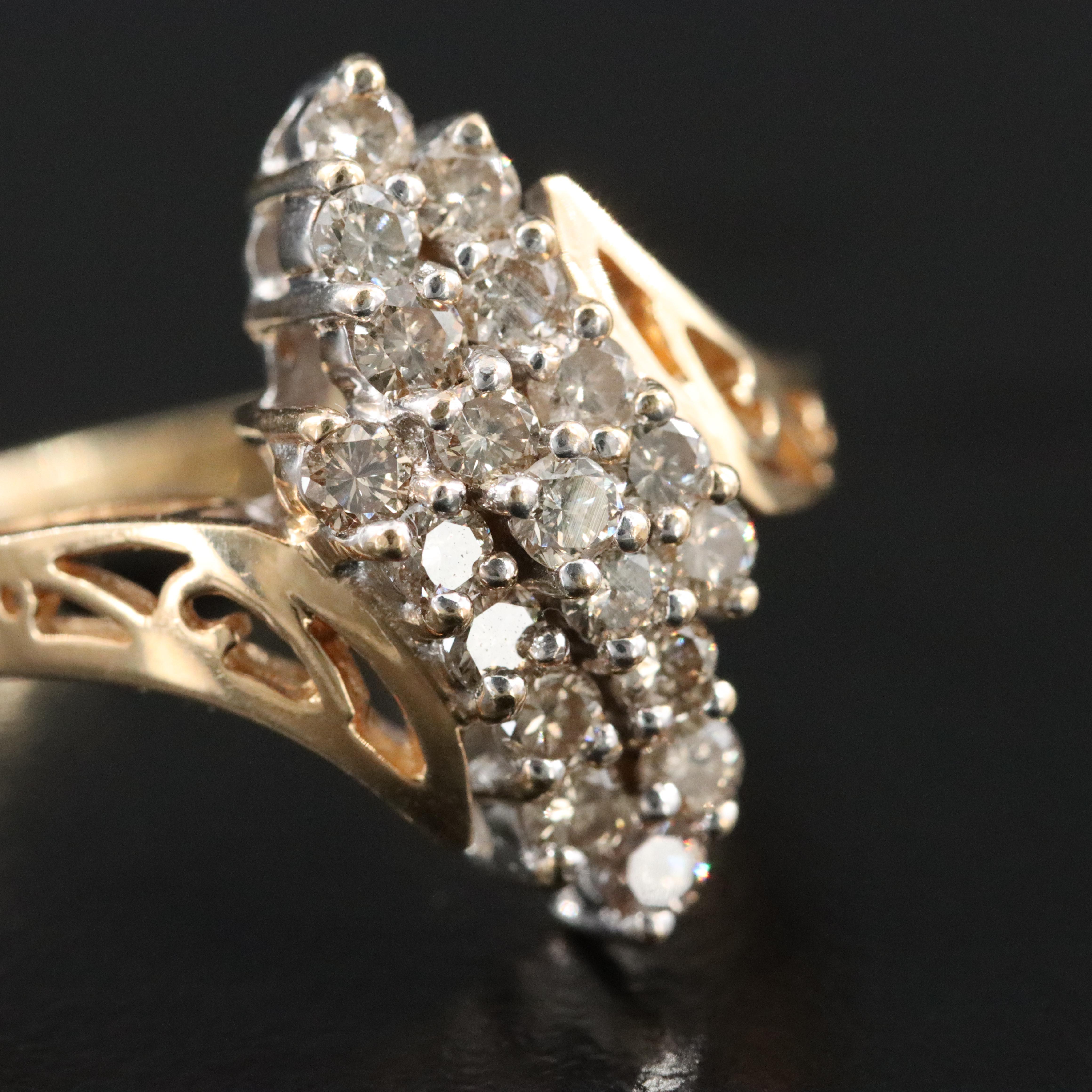 14K 0.94 CTW Diamond Ring