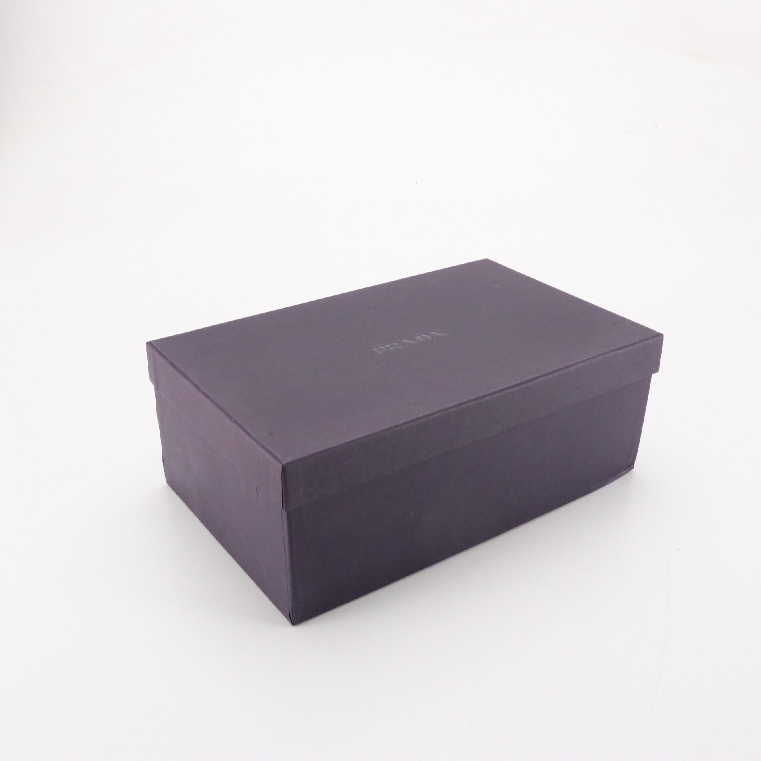 Prada Black & White Patent Leather Wedge Sandals in Box