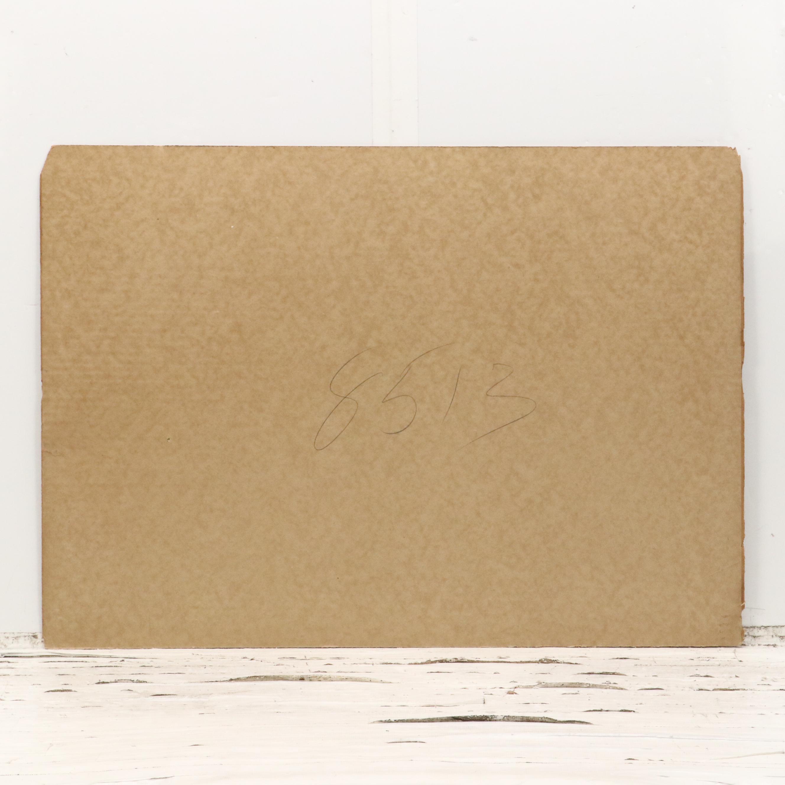 R. Thornton Watercolor Painting of Bucolic Spring Landscape, Early 20th Century