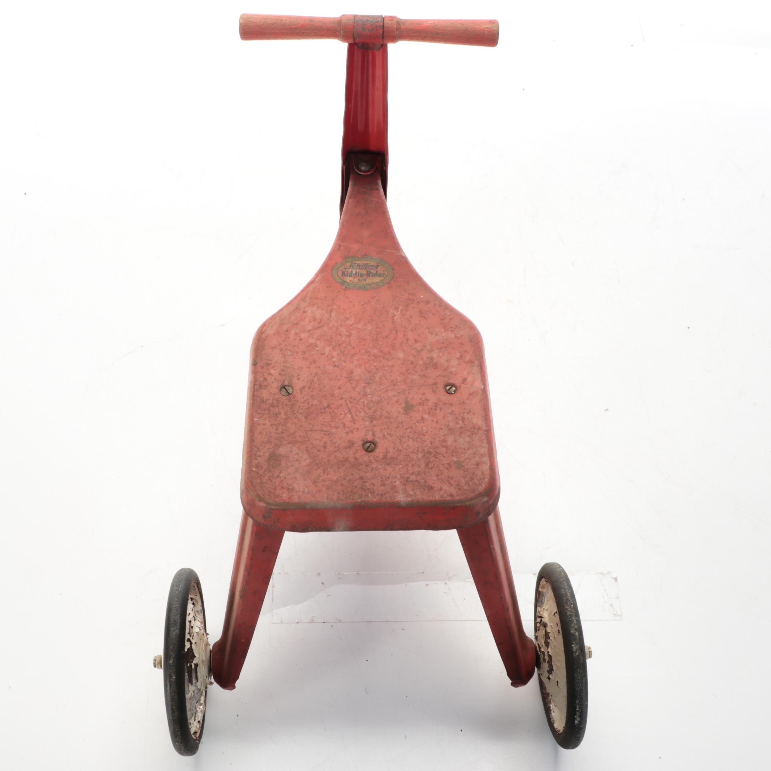 J. L. Schilling Co. Kiddie Rider Tricycle, Mid-20th Century