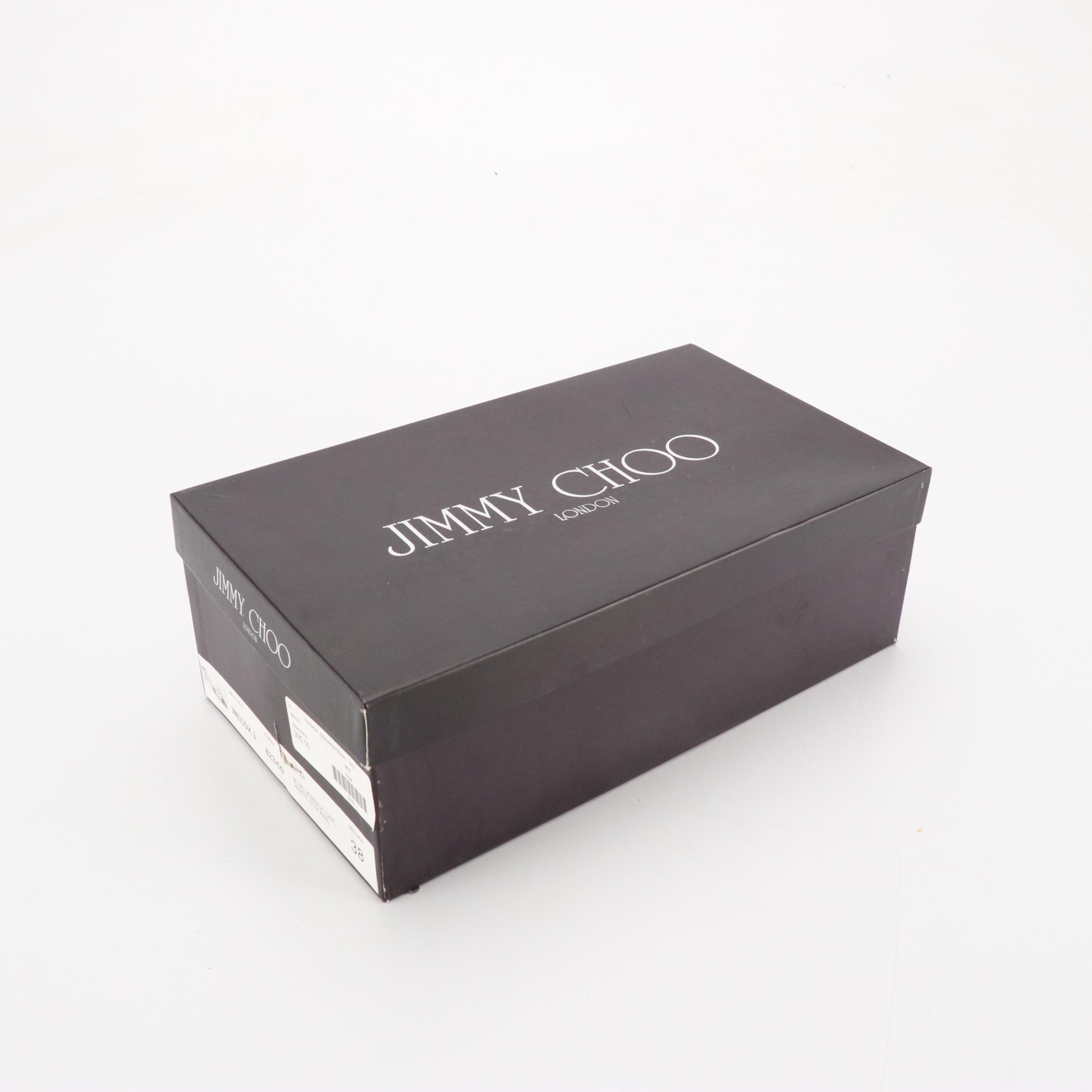 Jimmy Choo Wilcox Sandals in Aqua Blue Patent Leather, With Box