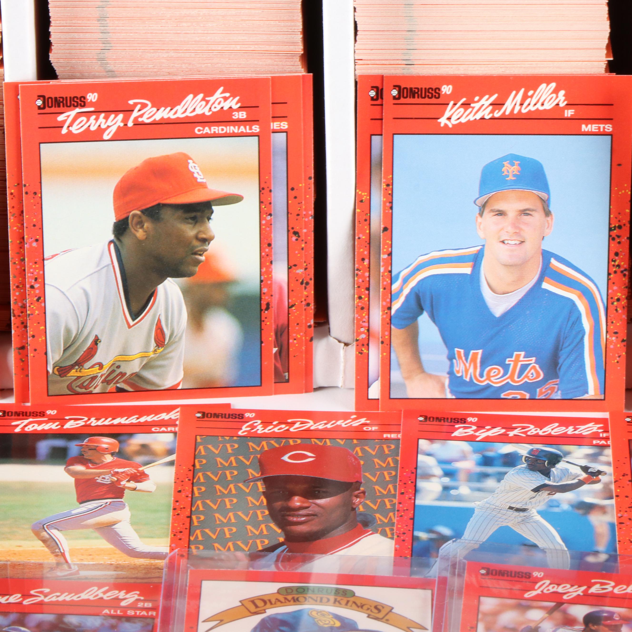 5,000 Mint Condition 1990 Donruss Rack Box Case Baseball Cards