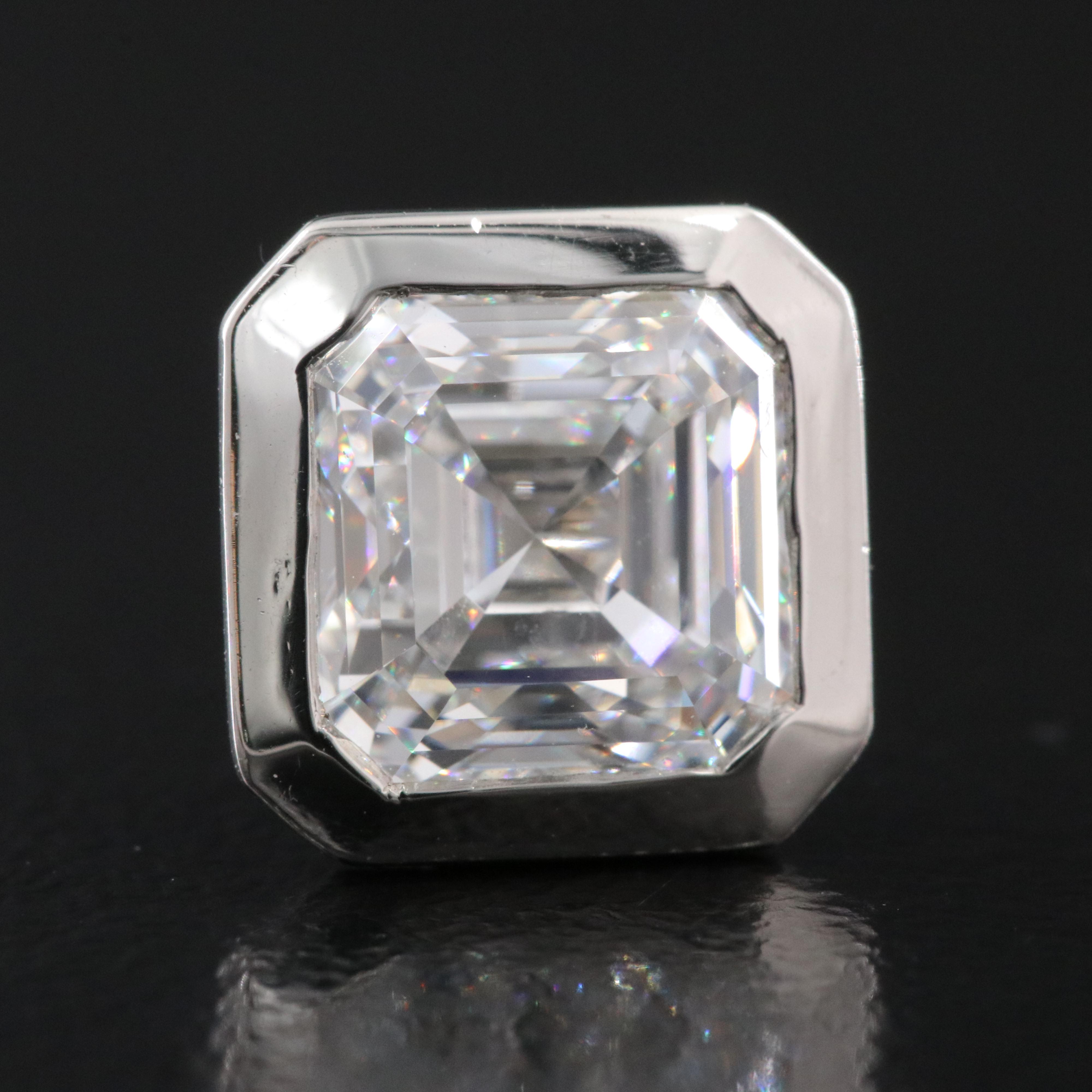 Platinum 4.47 CTW Lab Grown Diamond Stud Earrings with IGI Reports