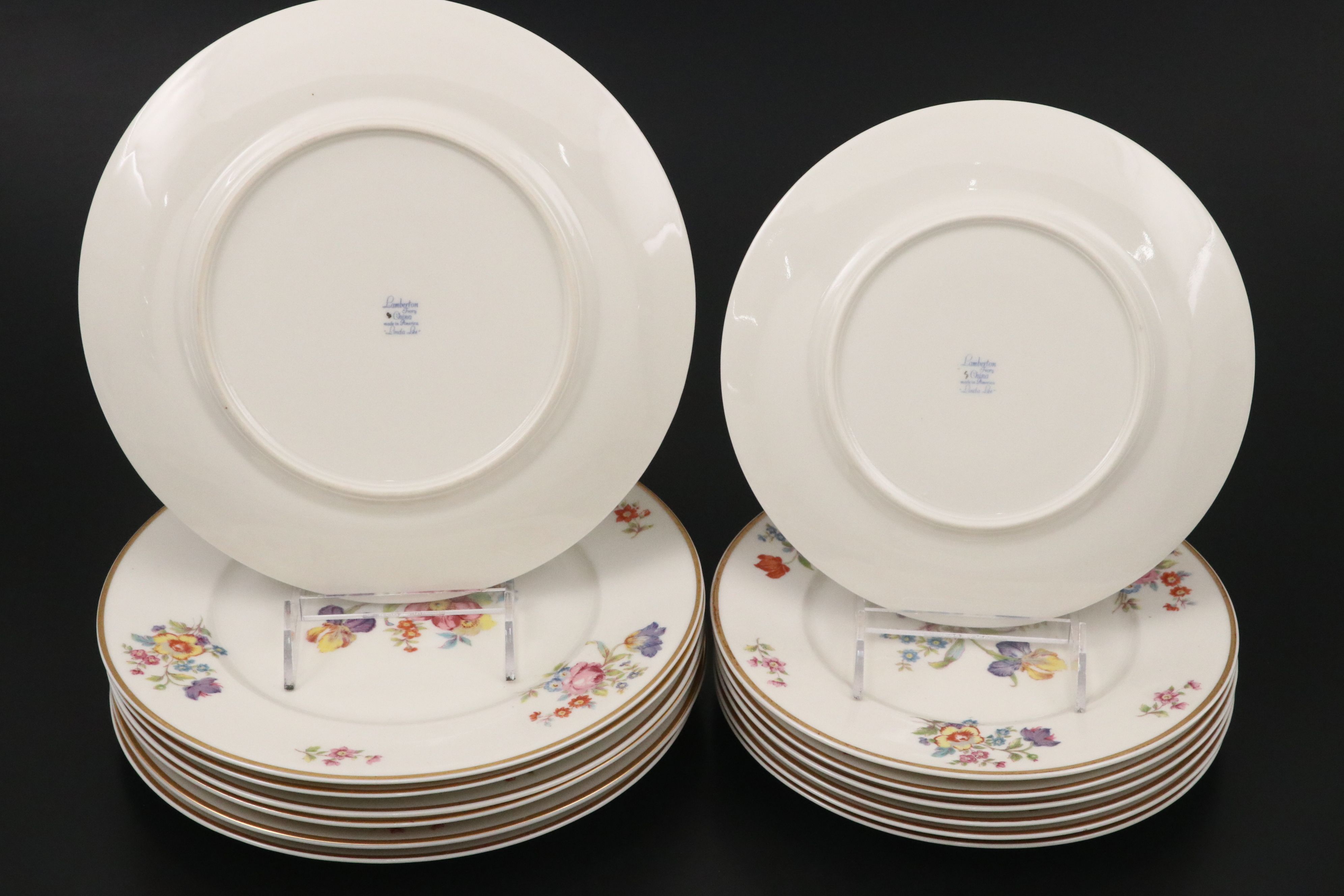 Lamberton "Linda Lee" Porcelain Dinnerware, Mid-20th Century