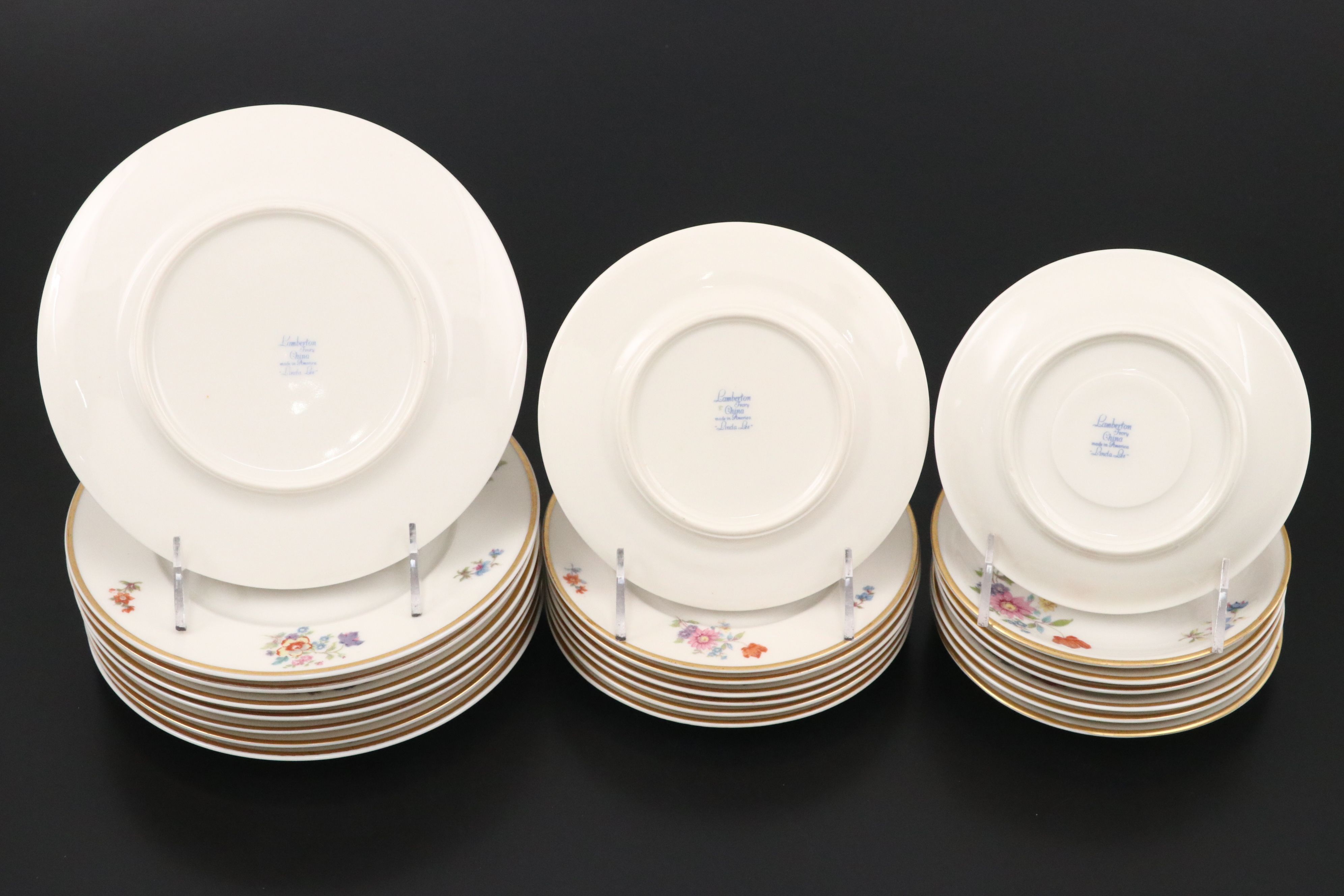 Lamberton "Linda Lee" Porcelain Dinnerware, Mid-20th Century