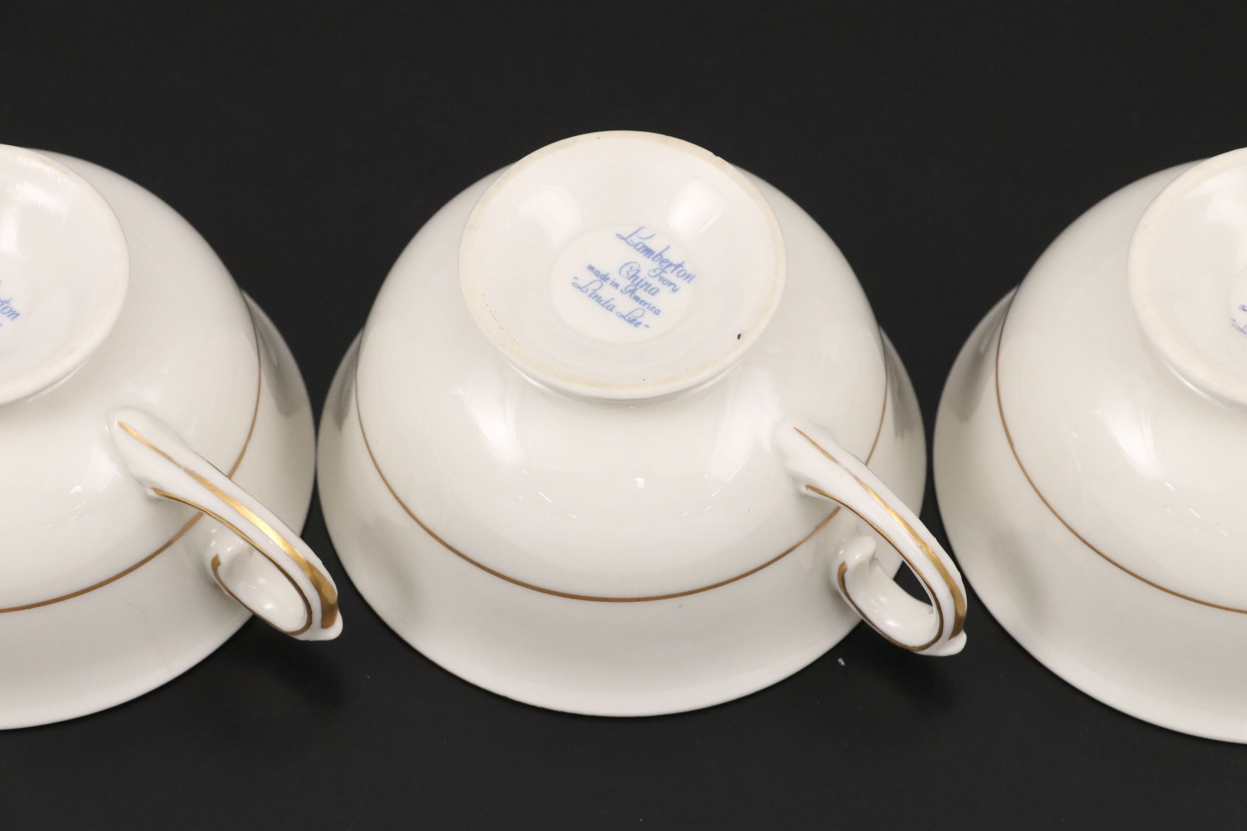 Lamberton "Linda Lee" Porcelain Dinnerware, Mid-20th Century