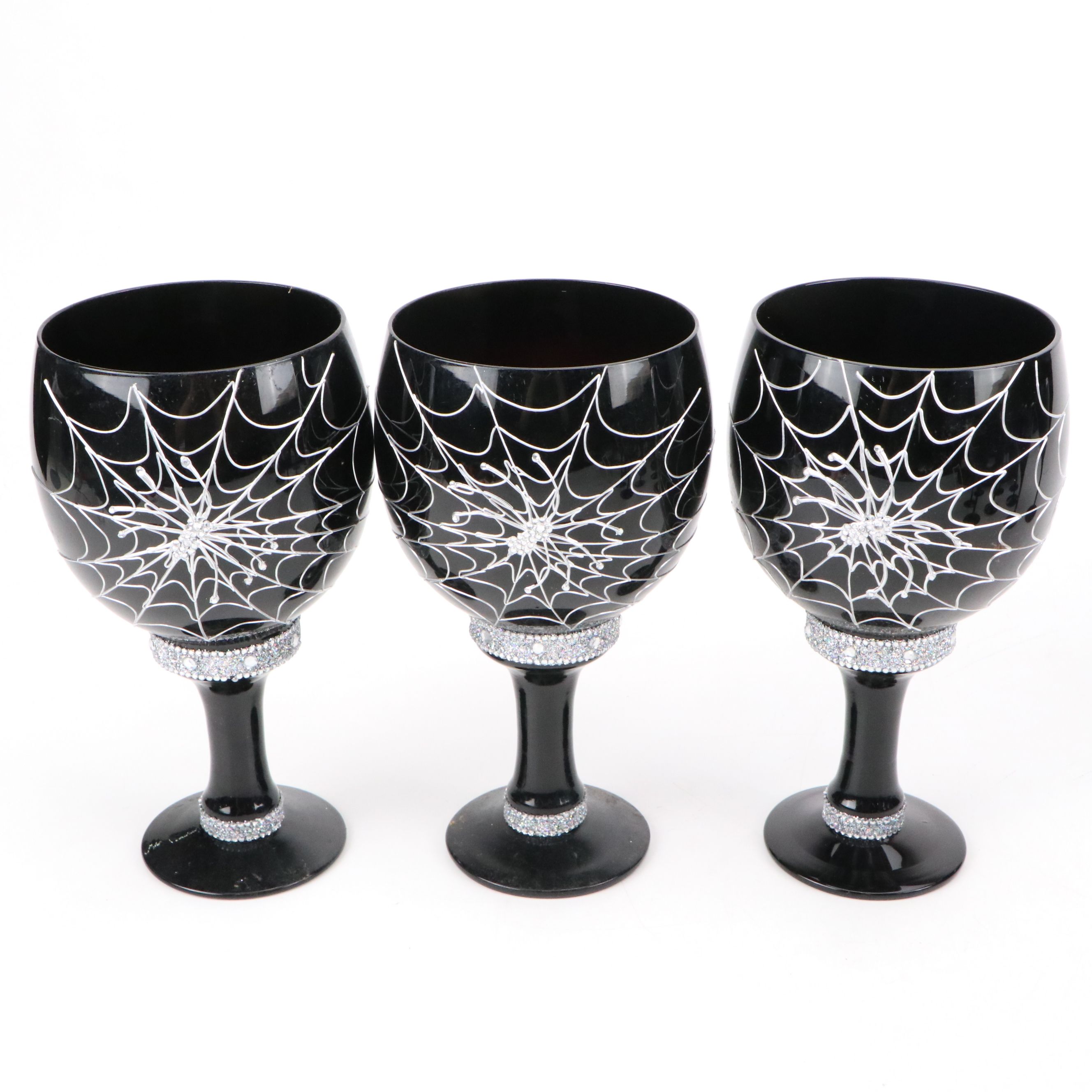 Blown Glass Swizzle Sticks with Other Halloween-Themed Stemware and Décor