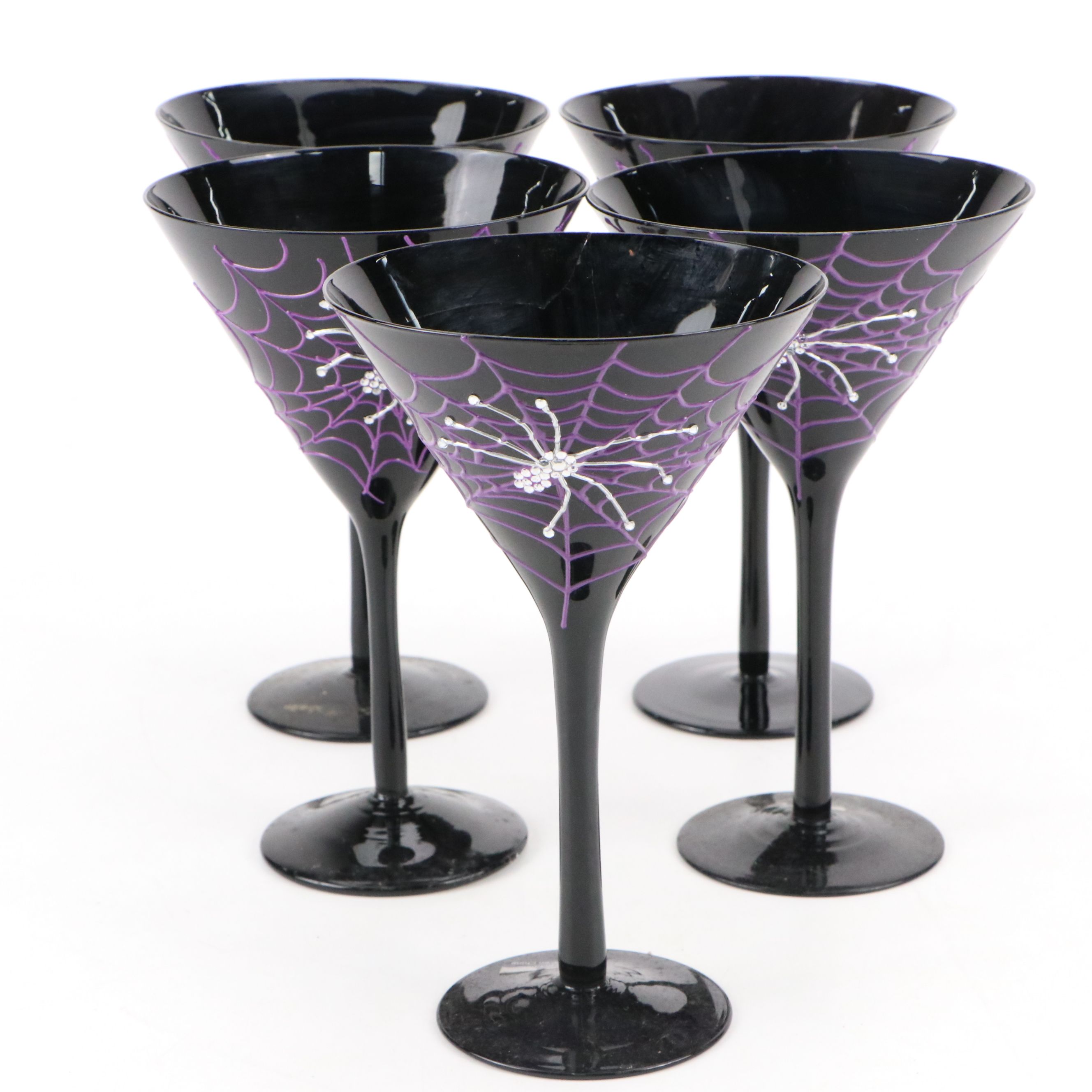 Blown Glass Swizzle Sticks with Other Halloween-Themed Stemware and Décor