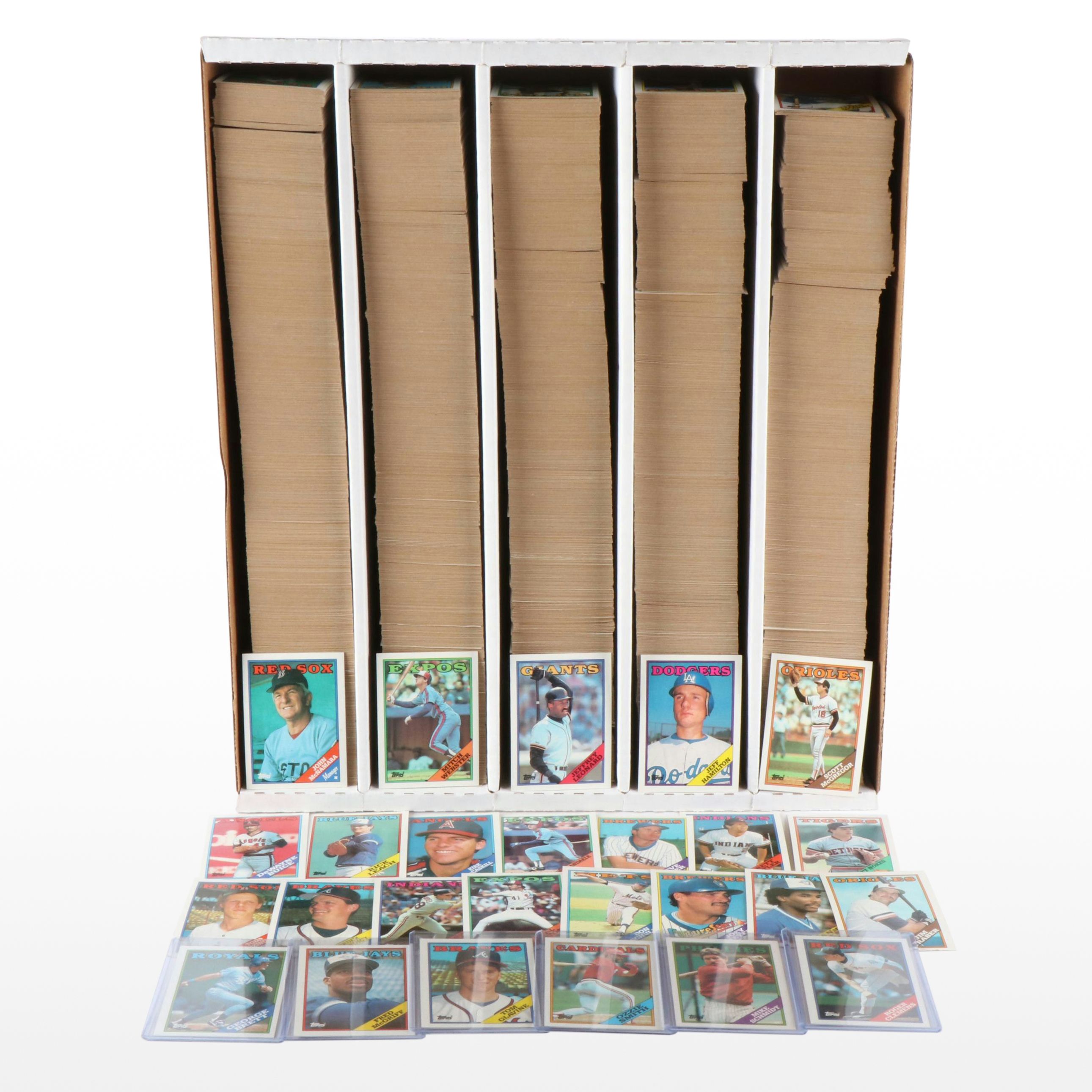 5,000 Mint Condition 1988 Topps Cut Card Storage Vending Case Baseball Cards