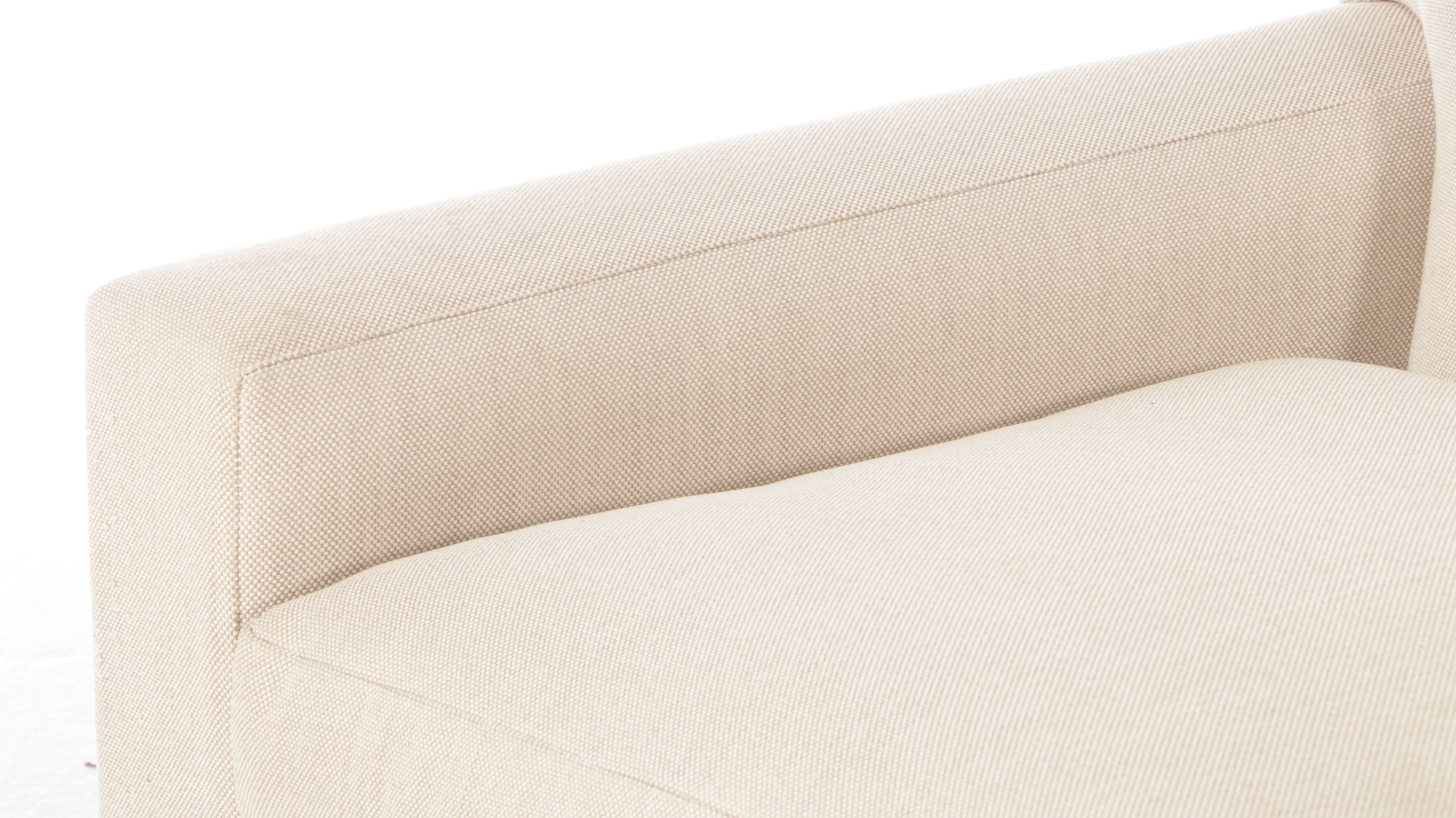 Modern Off-White Upholstered Sofa
