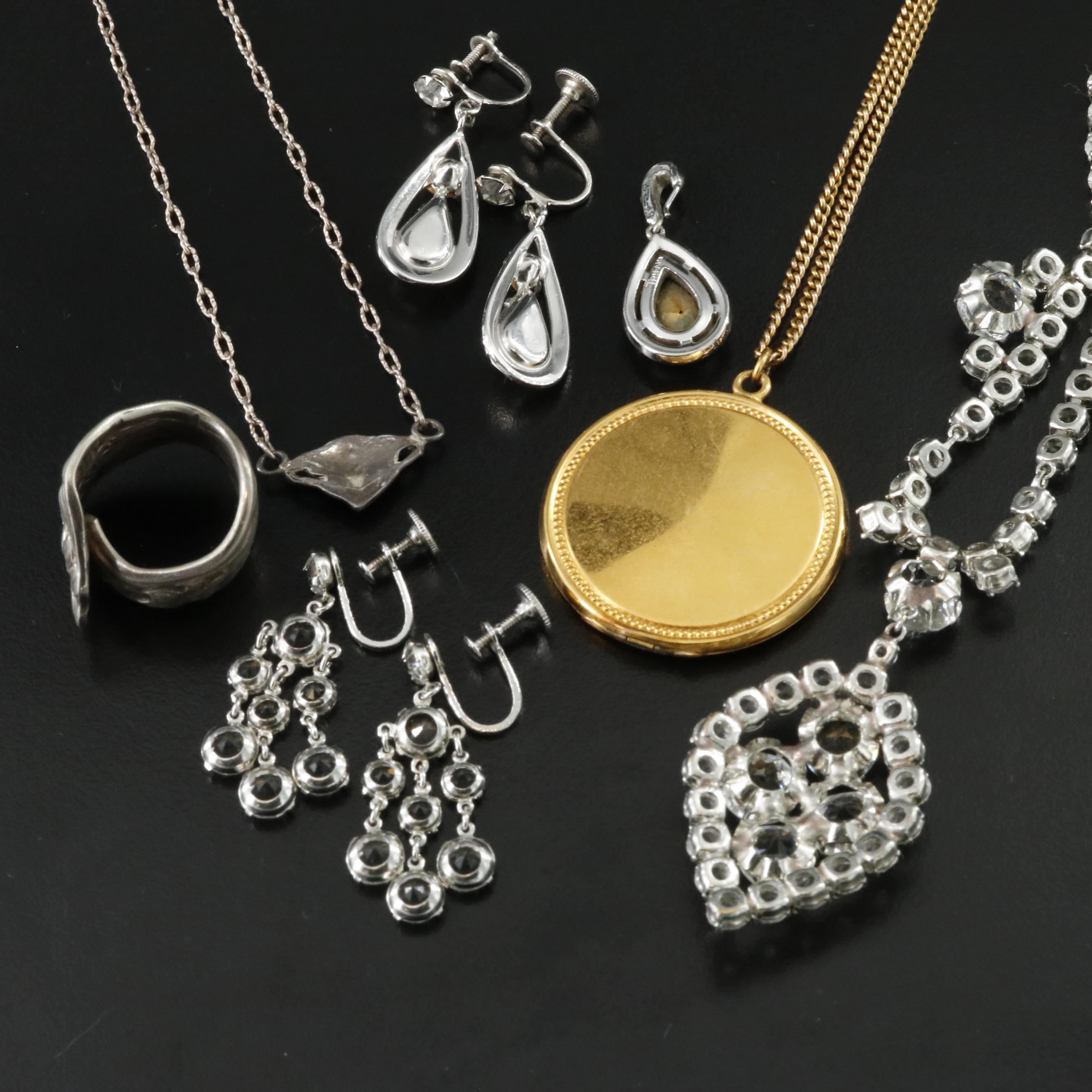 Trifari, Cloisonné and Rhinestones Featured in Vintage Jewelry