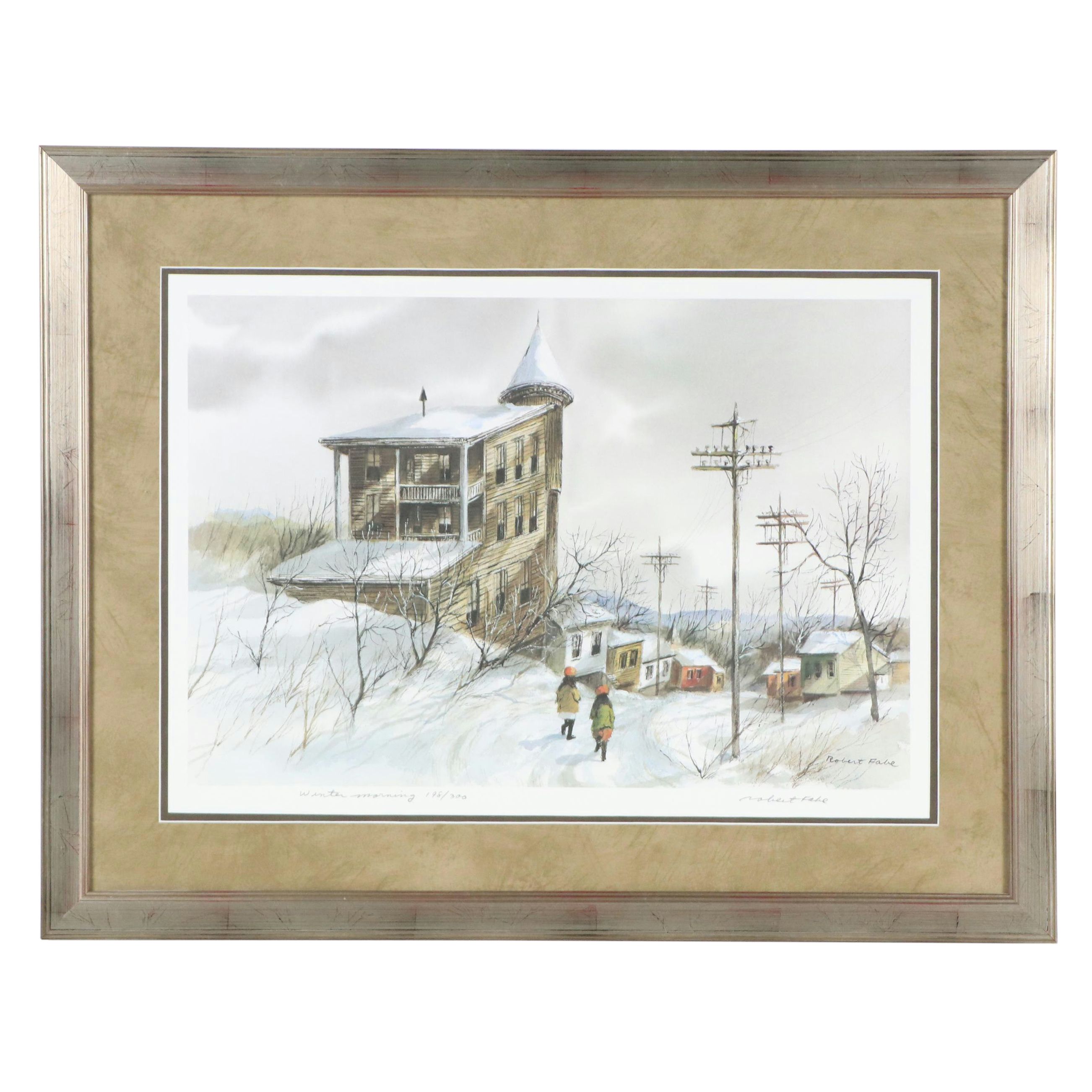 Robert Fabe Landscape Giclée "Winter's Morning"