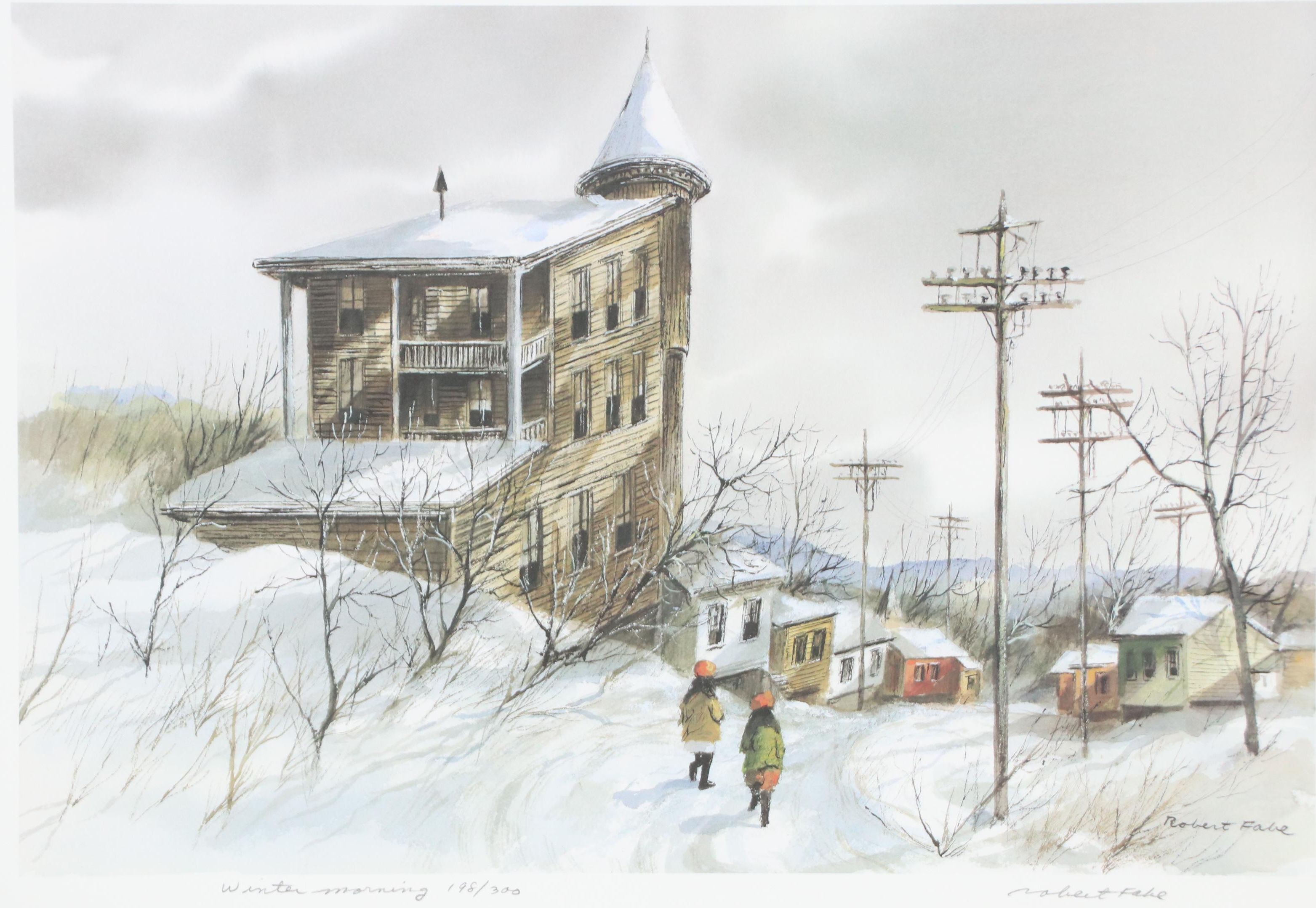 Robert Fabe Landscape Giclée "Winter's Morning"