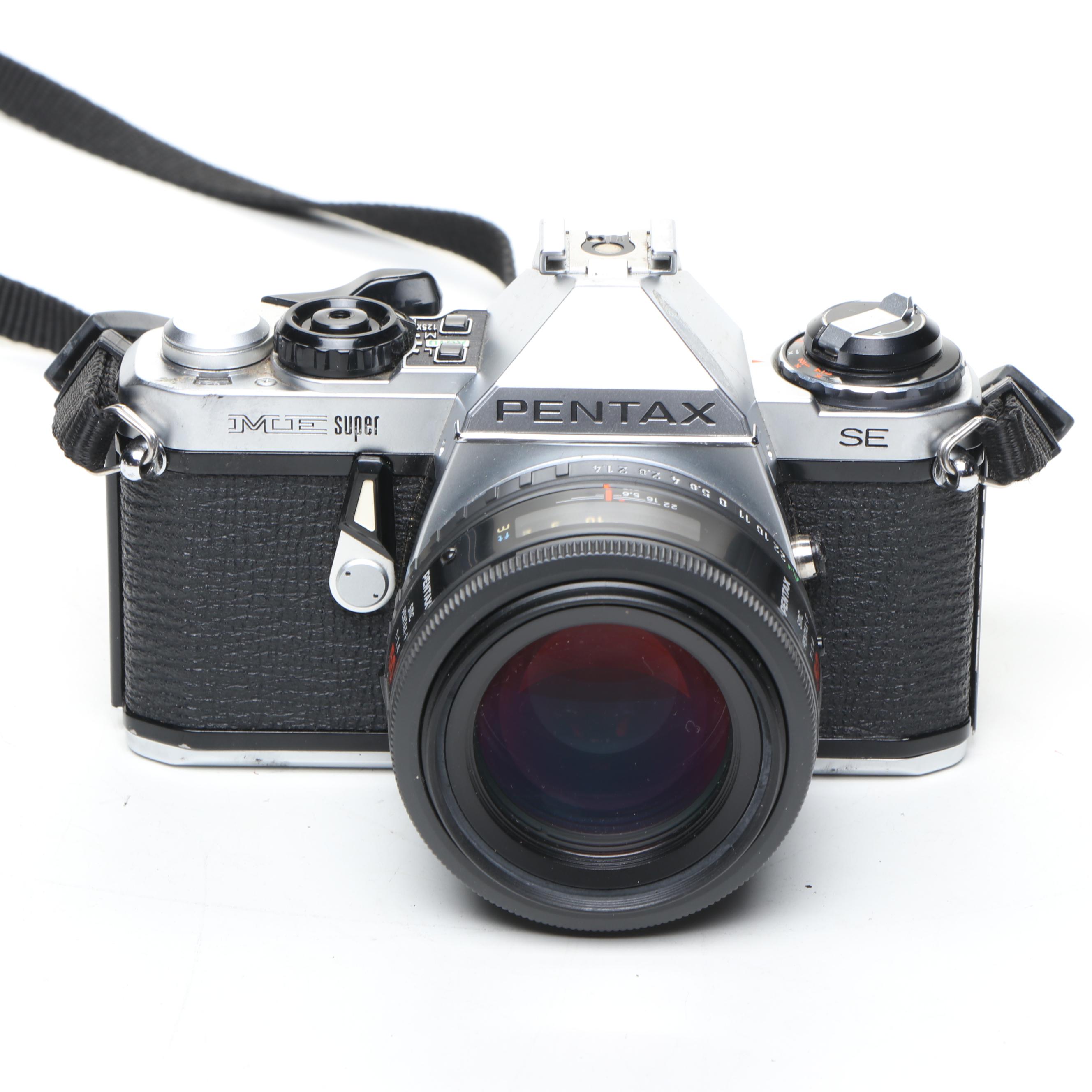 Pentax ME Super SLR Camera with Other SLR Cameras and Camera Accessories