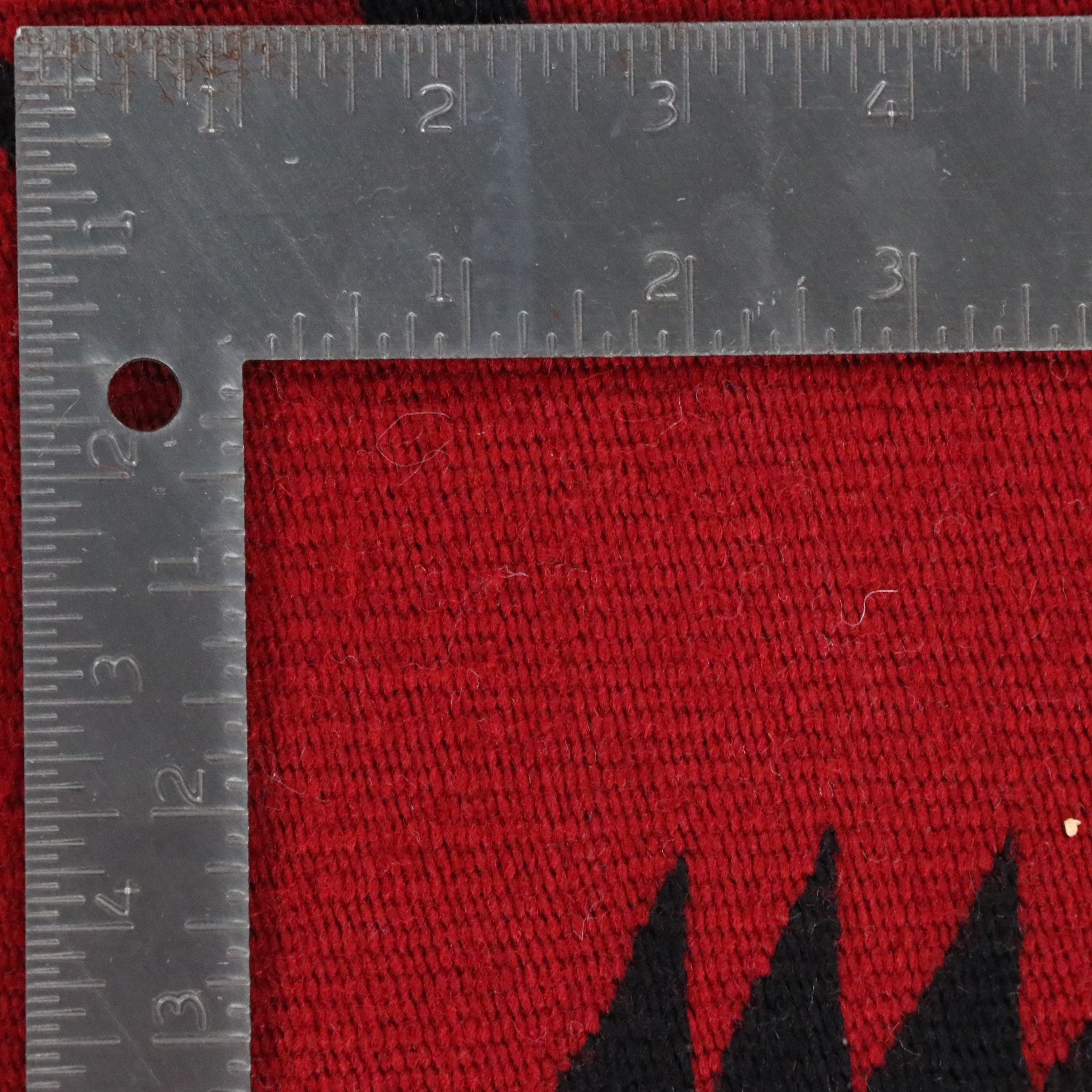 3'1 x 4'5 Handwoven Navajo Serape Pattern Accent Rug