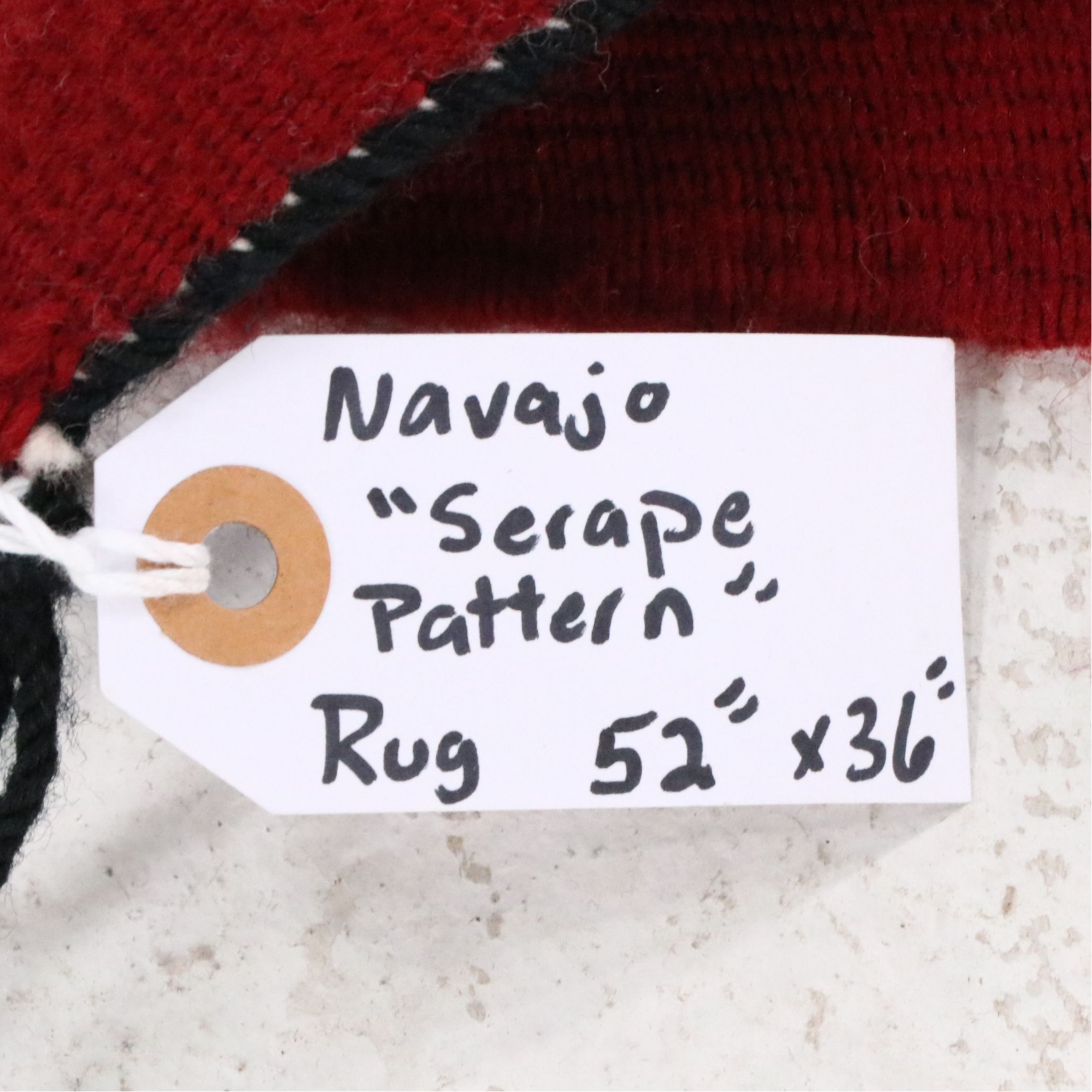 3'1 x 4'5 Handwoven Navajo Serape Pattern Accent Rug