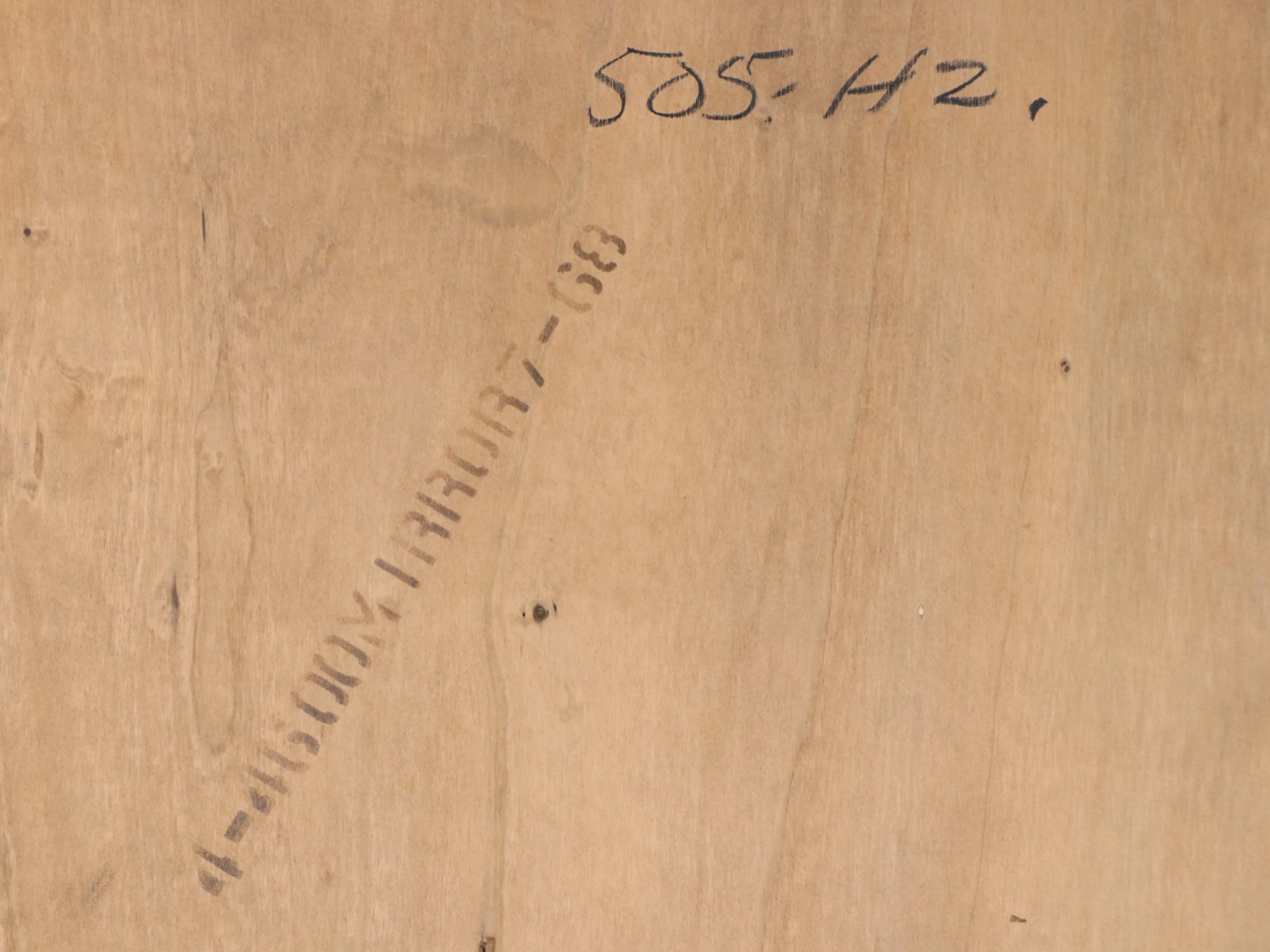 Pecan Finish Mediterranean Style Mirror, Late 20th Century