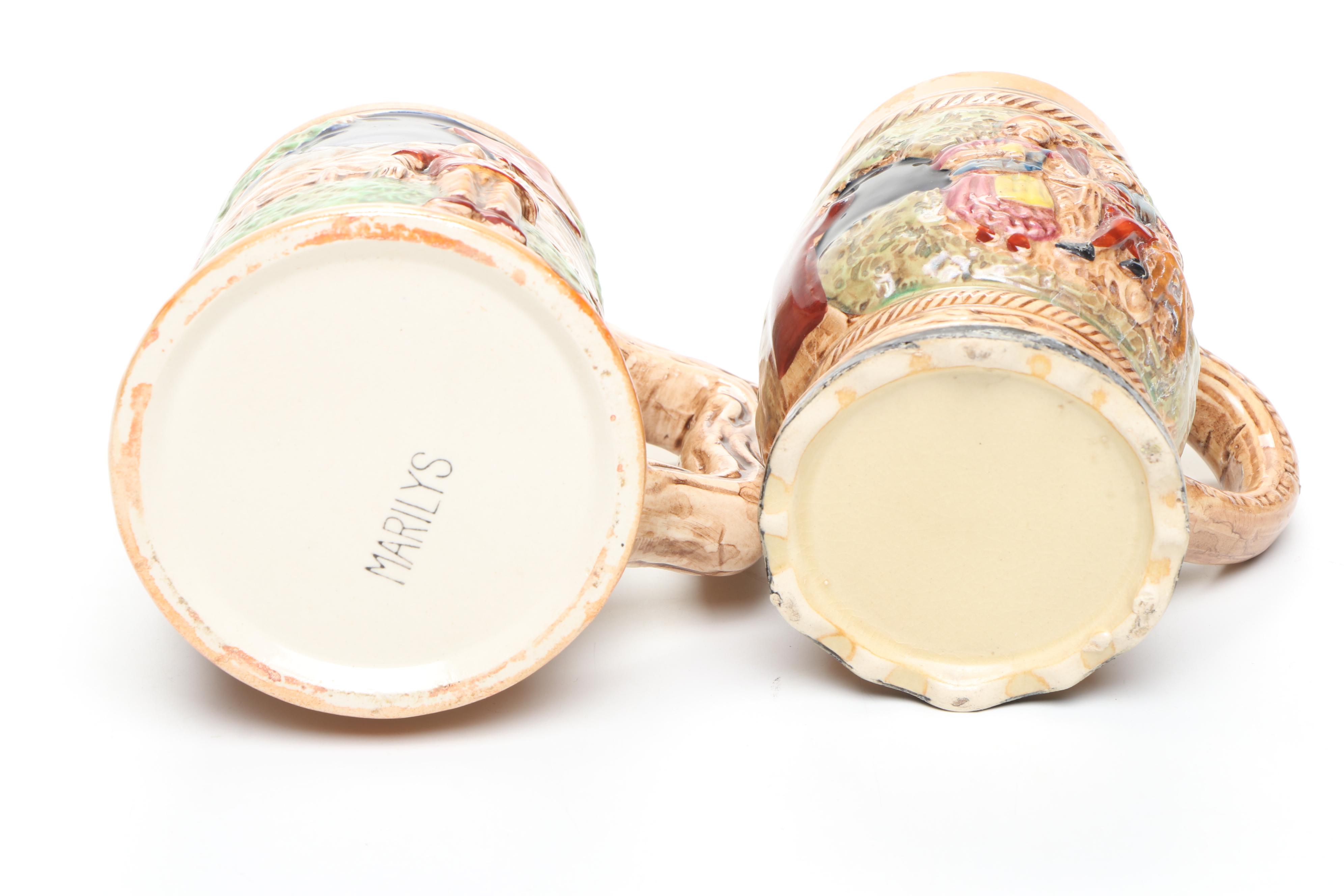 King, Ottlinger Sevelen, Marilys, and Other European Ceramic Steins