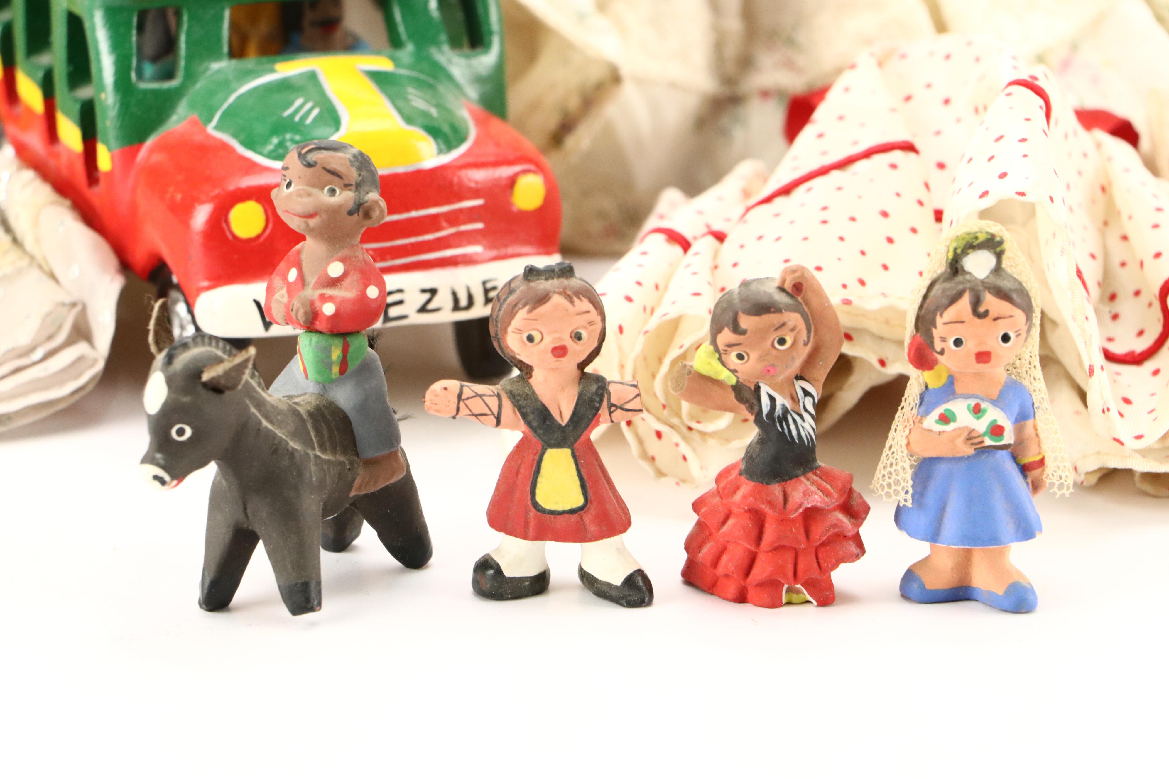 Madame Alexander "Huckleberry Finn" with Other Dolls, Doll Accessories, and Toys