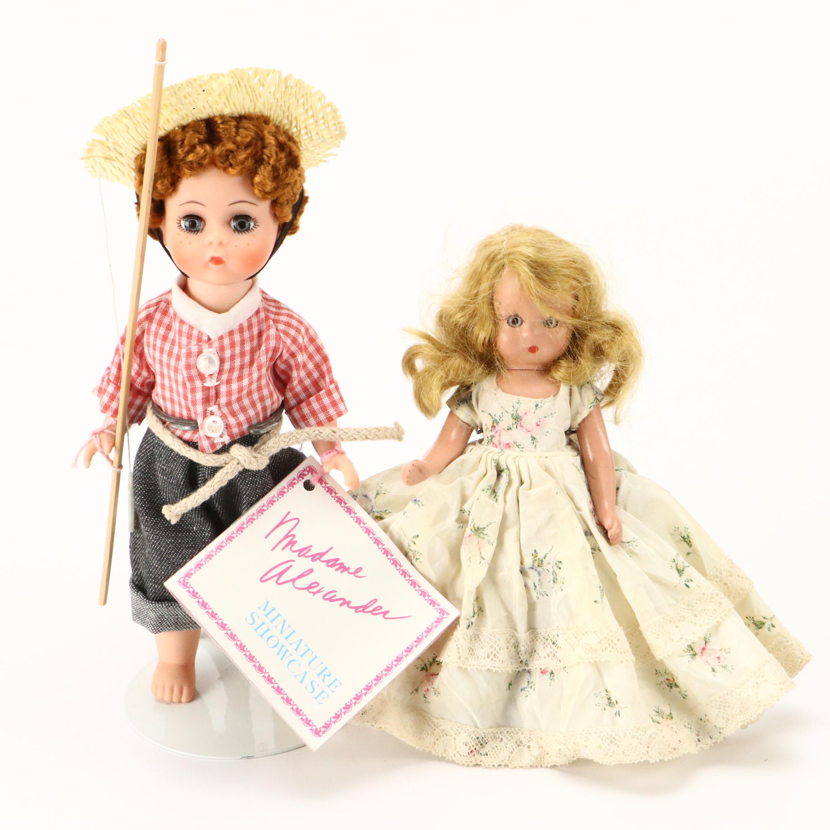 Madame Alexander "Huckleberry Finn" with Other Dolls, Doll Accessories, and Toys